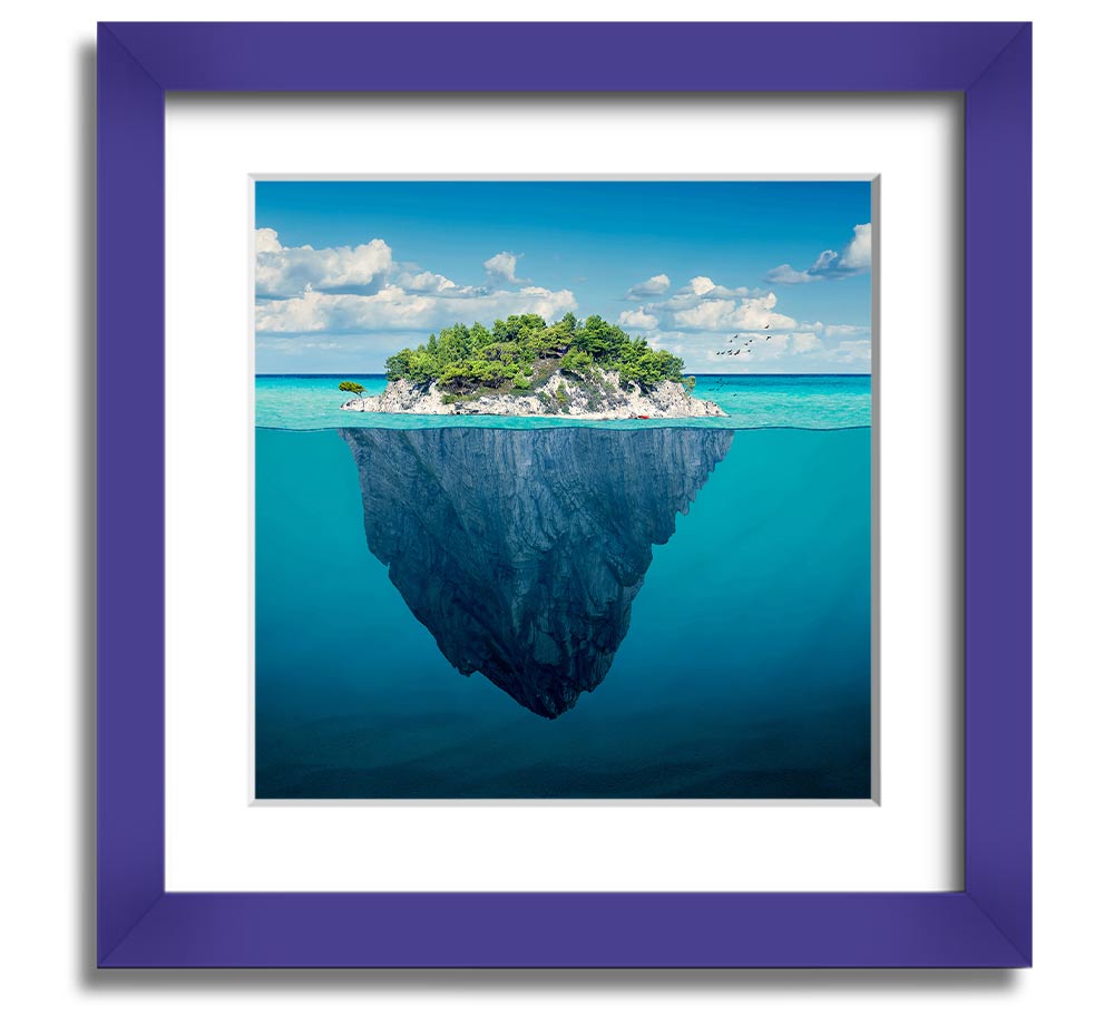 As Above So Below 1 Square Framed Print in various frame colors, showcasing its elegant design.