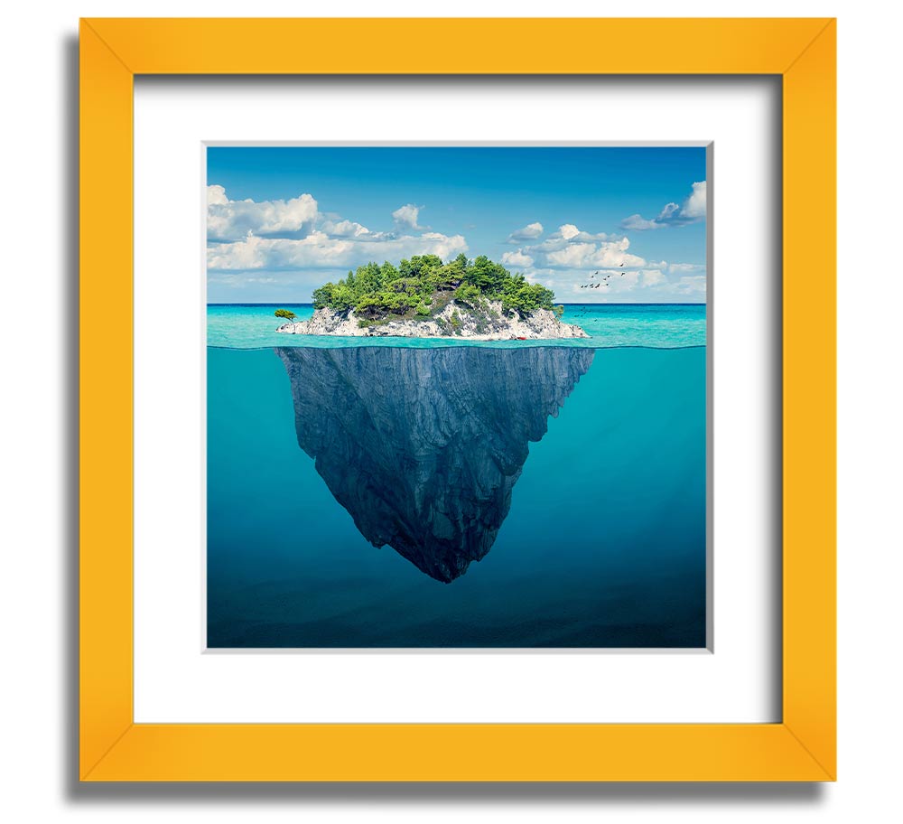 As Above So Below 1 Square Framed Print in various frame colors, showcasing its elegant design.