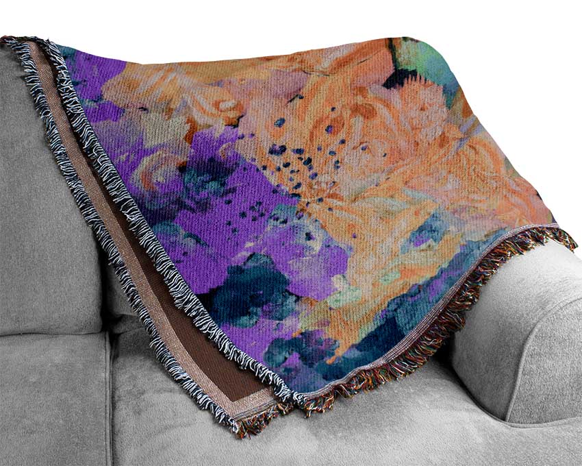 Luxurious As Above So Below throw blanket made from 100% cotton, featuring a thermal weave design, perfect for bed or couch.