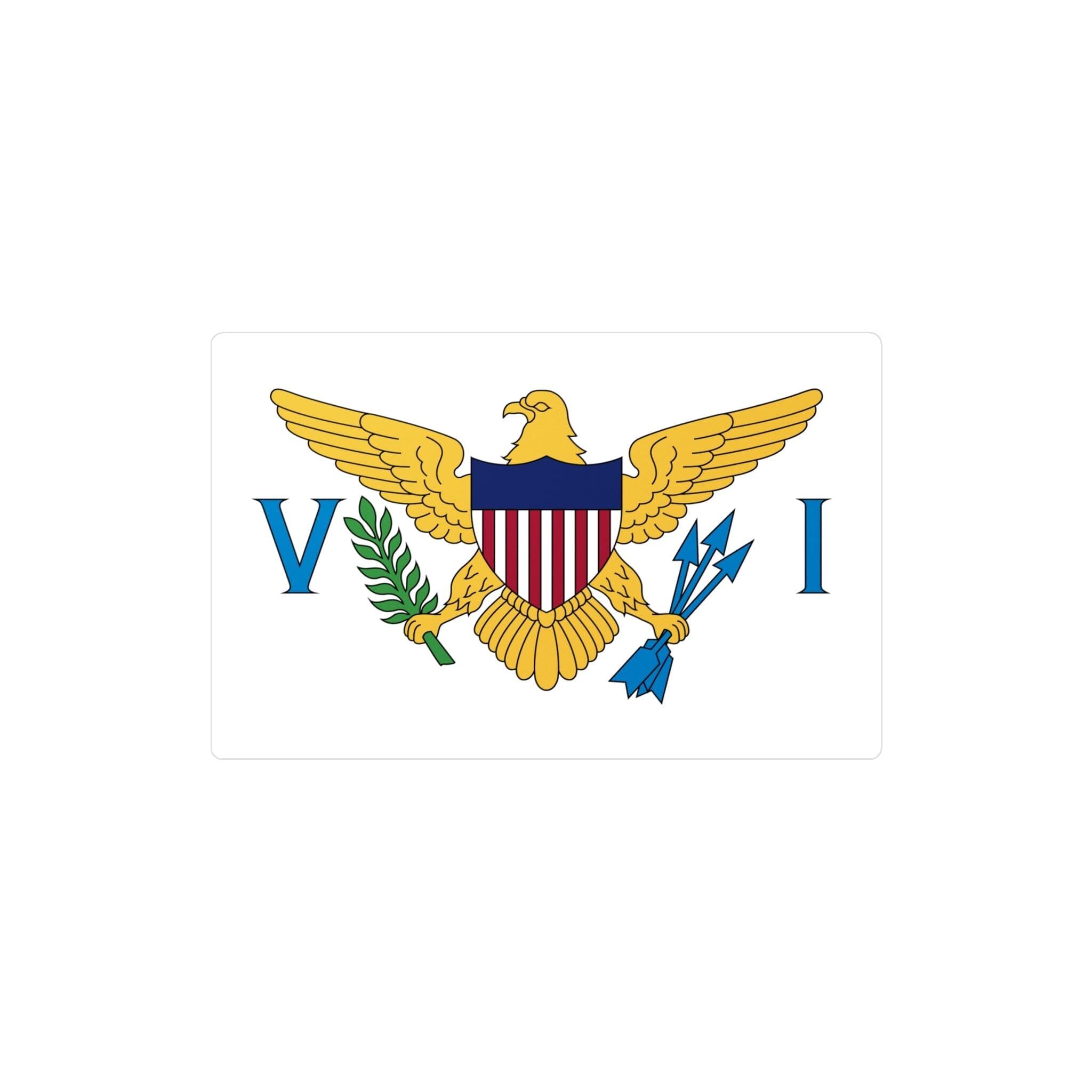 Main Autocollant Drapeau des Îles Vierges des États-Unis en plusieurs taill image