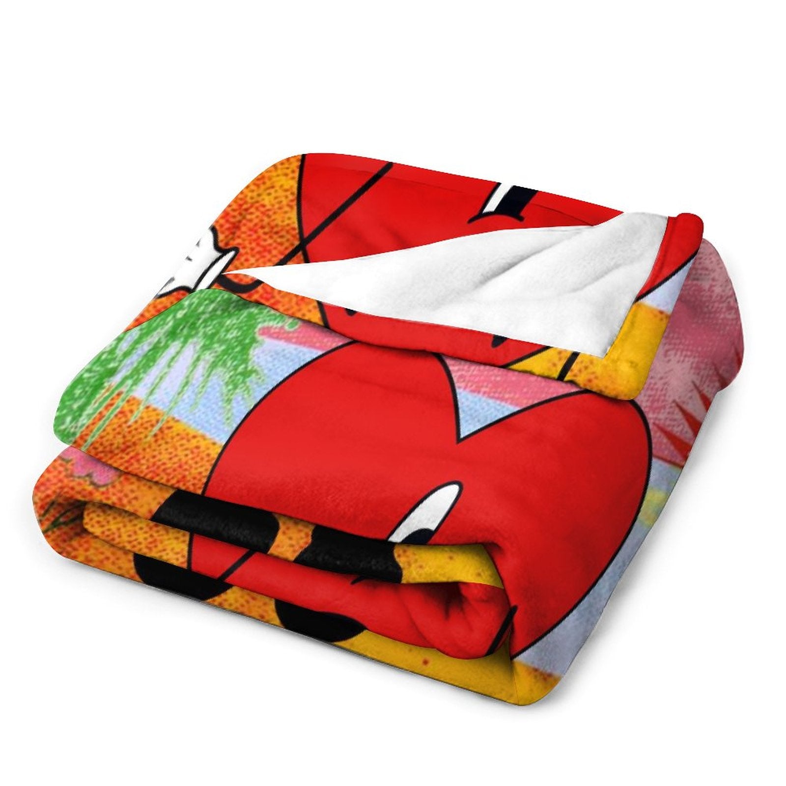Bad Bunny Un Verano Sin Ti Throw Blanket featuring vibrant colors and soft texture, perfect for cozying up or as a stylish decor piece.