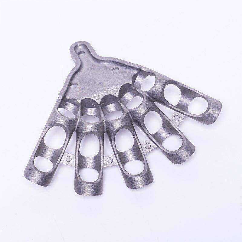 Porte-drapeau en aluminium à cinq doigts, léger et durable, avec finition résistante à la corrosion.