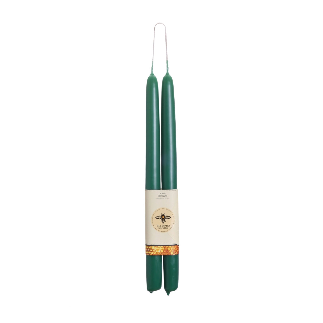 Big Dipper Wax Works 100% Pure Beeswax GRAND Tapers, elegant 15-inch candles with a warm glow, perfect for any occasion.