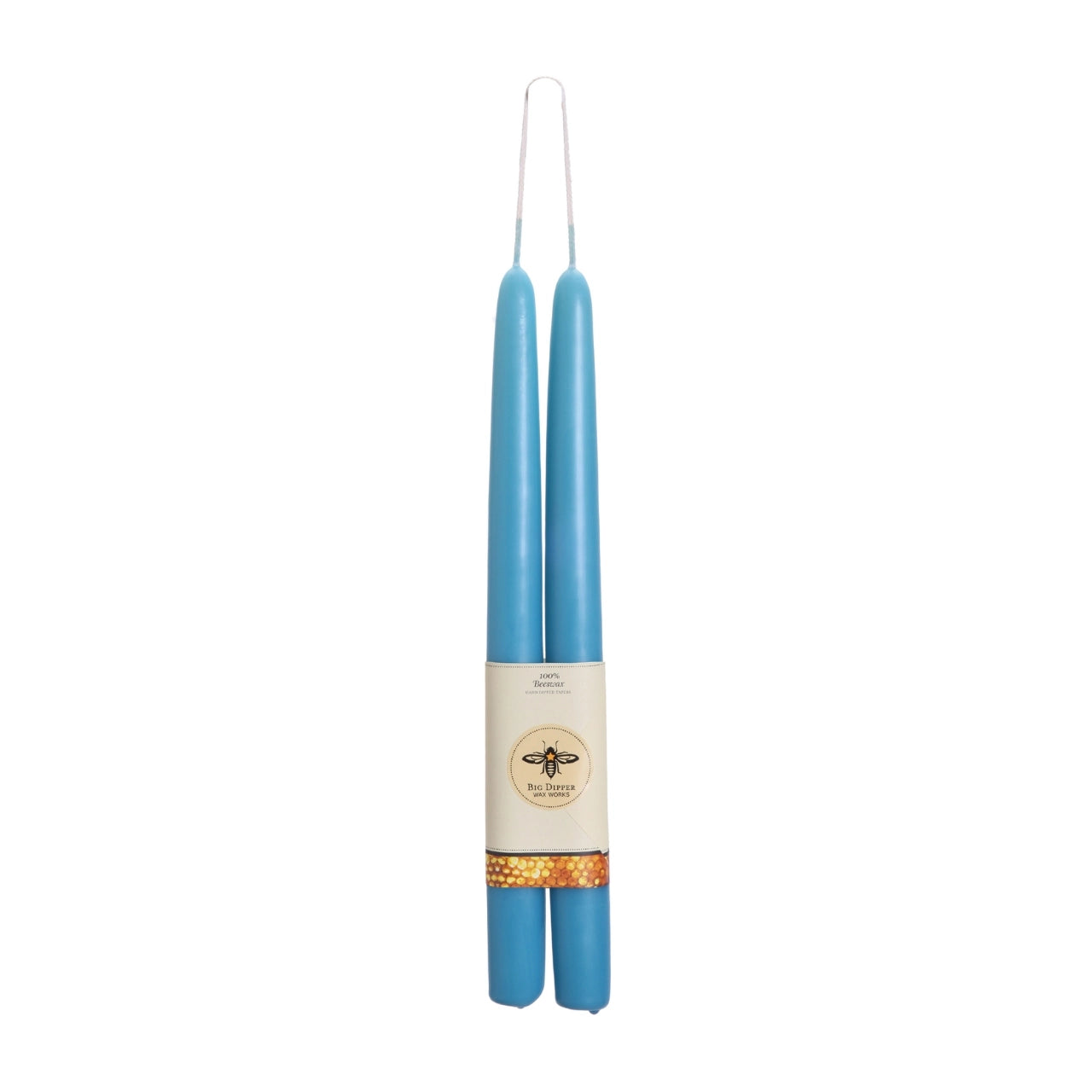Big Dipper Wax Works 100% Pure Beeswax GRAND Tapers, elegant 15-inch candles with a warm glow, perfect for any occasion.