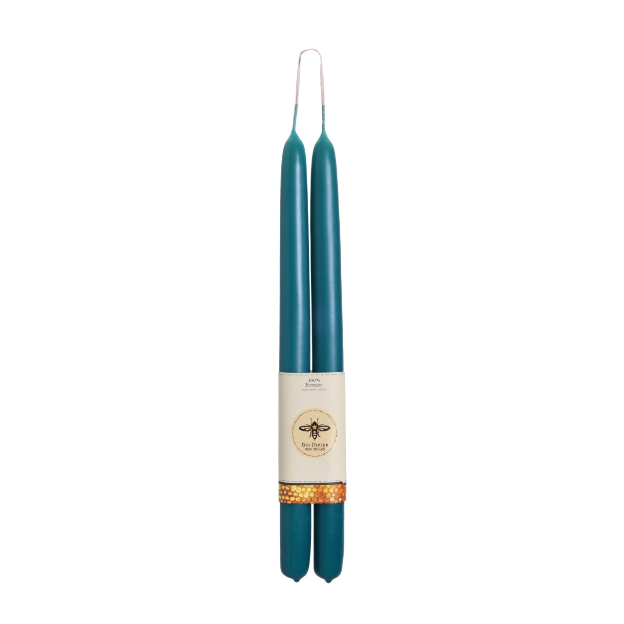 Big Dipper Wax Works 100% Pure Beeswax GRAND Tapers, elegant 15-inch candles with a warm glow, perfect for any occasion.