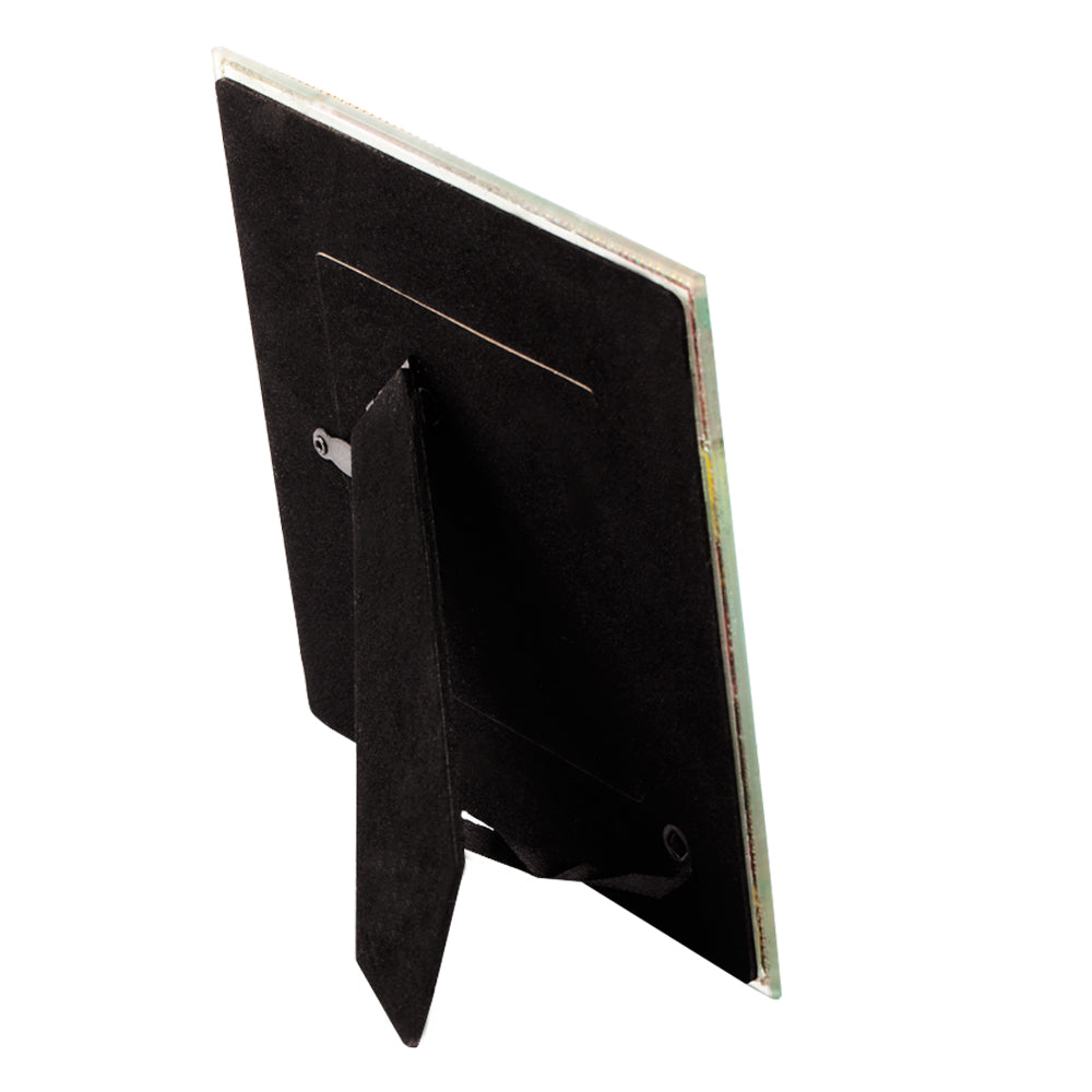 BiggDesign Perlen Granatapfelrahmen mit buntem Design, ideal für Fotos von besonderen Erinnerungen.