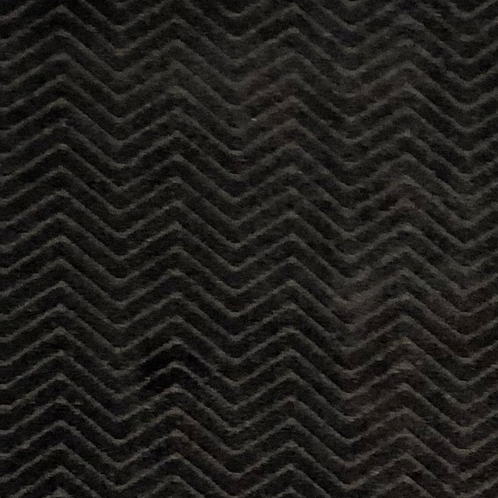 Black Panther Black Luxury Throw Pillow featuring a chevron pattern, handmade in the USA with a sleek invisible zipper.