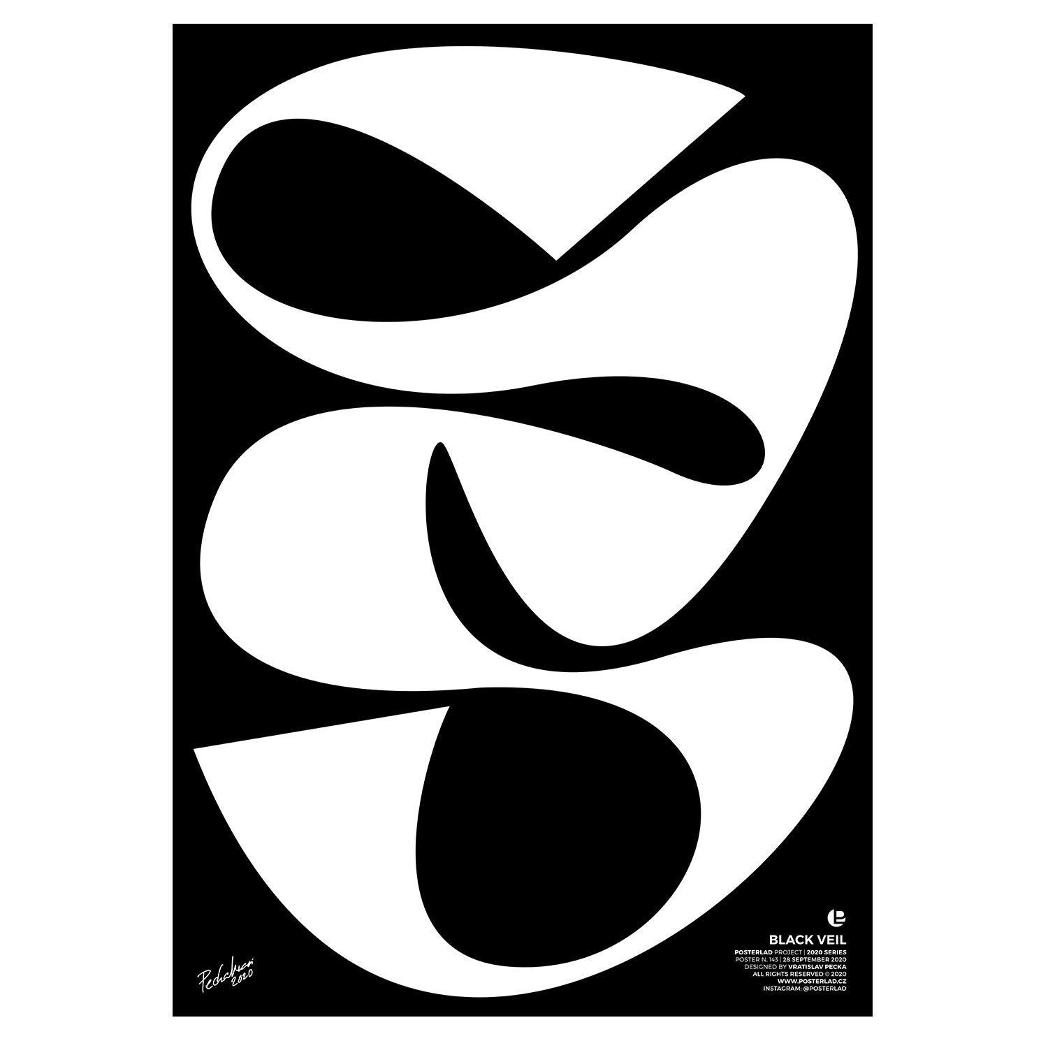 Black Veil II poster featuring vibrant colors and intricate design on thick matte paper, perfect for home or office decor.