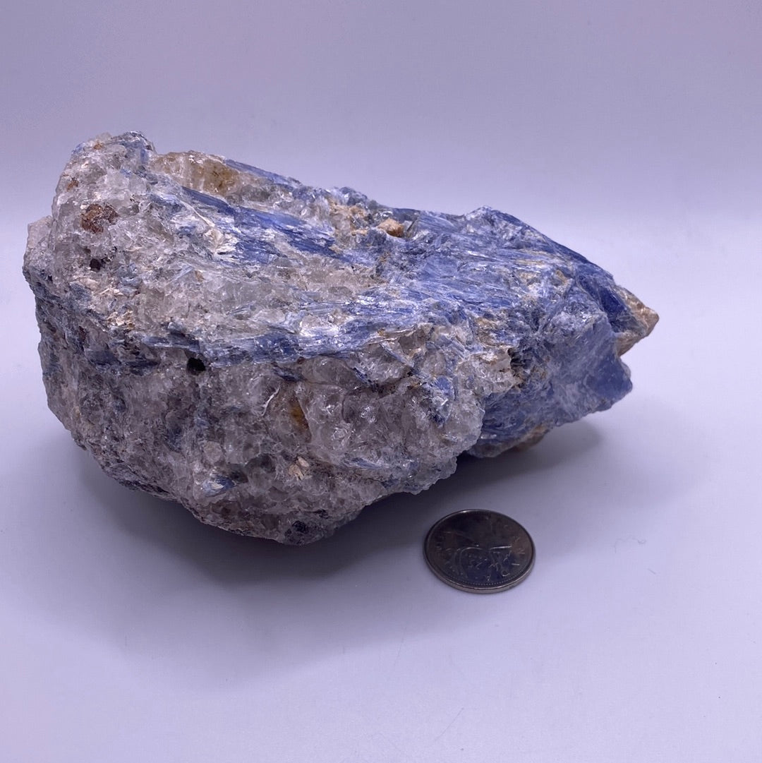 A beautiful Blue Kyanite Cluster showcasing vibrant blue hues and unique fibrous structures, perfect for collectors and home decor.