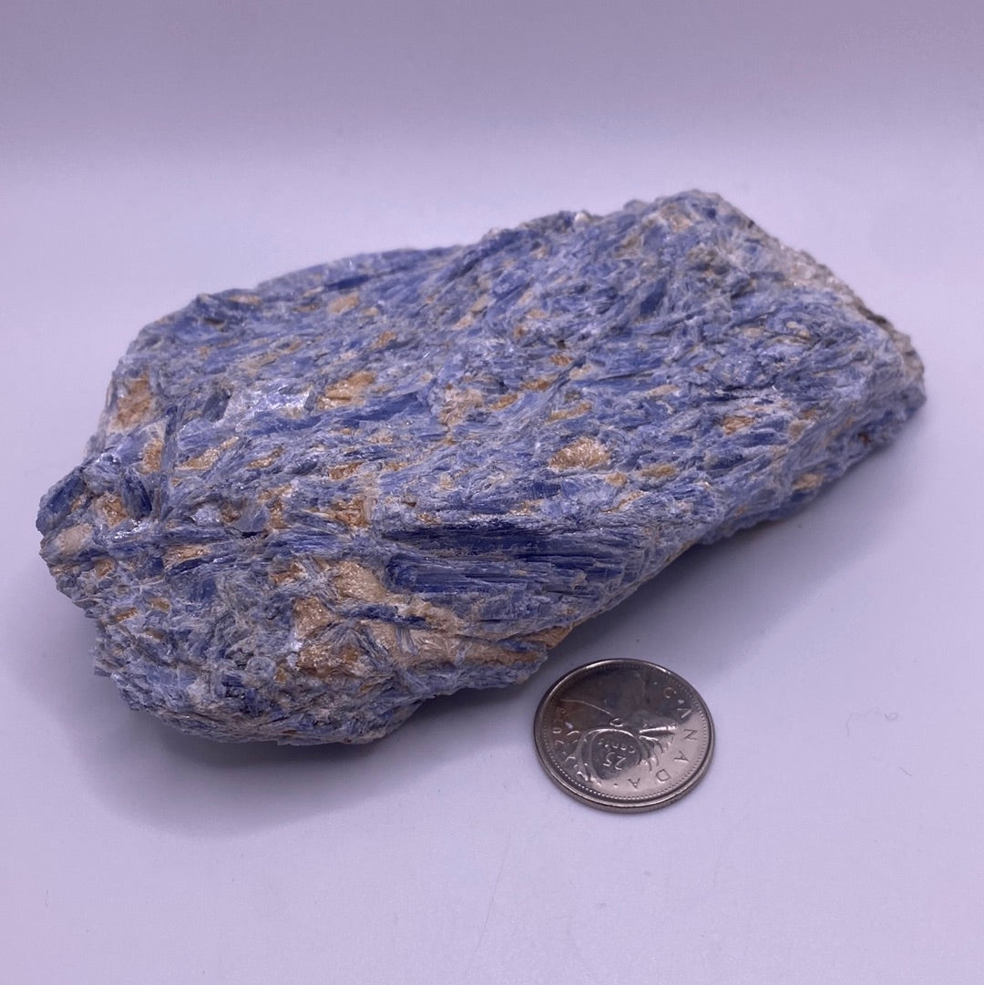 A beautiful Blue Kyanite Cluster showcasing vibrant blue hues and unique fibrous structures, perfect for collectors and home decor.