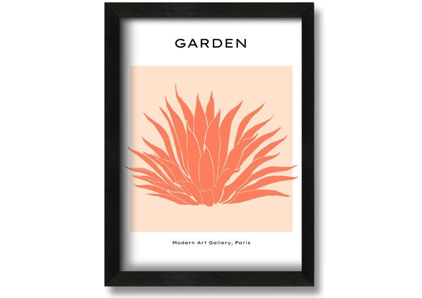 A vibrant Bohemian Garden framed print showcasing intricate designs and colors, ready to hang on a wall.