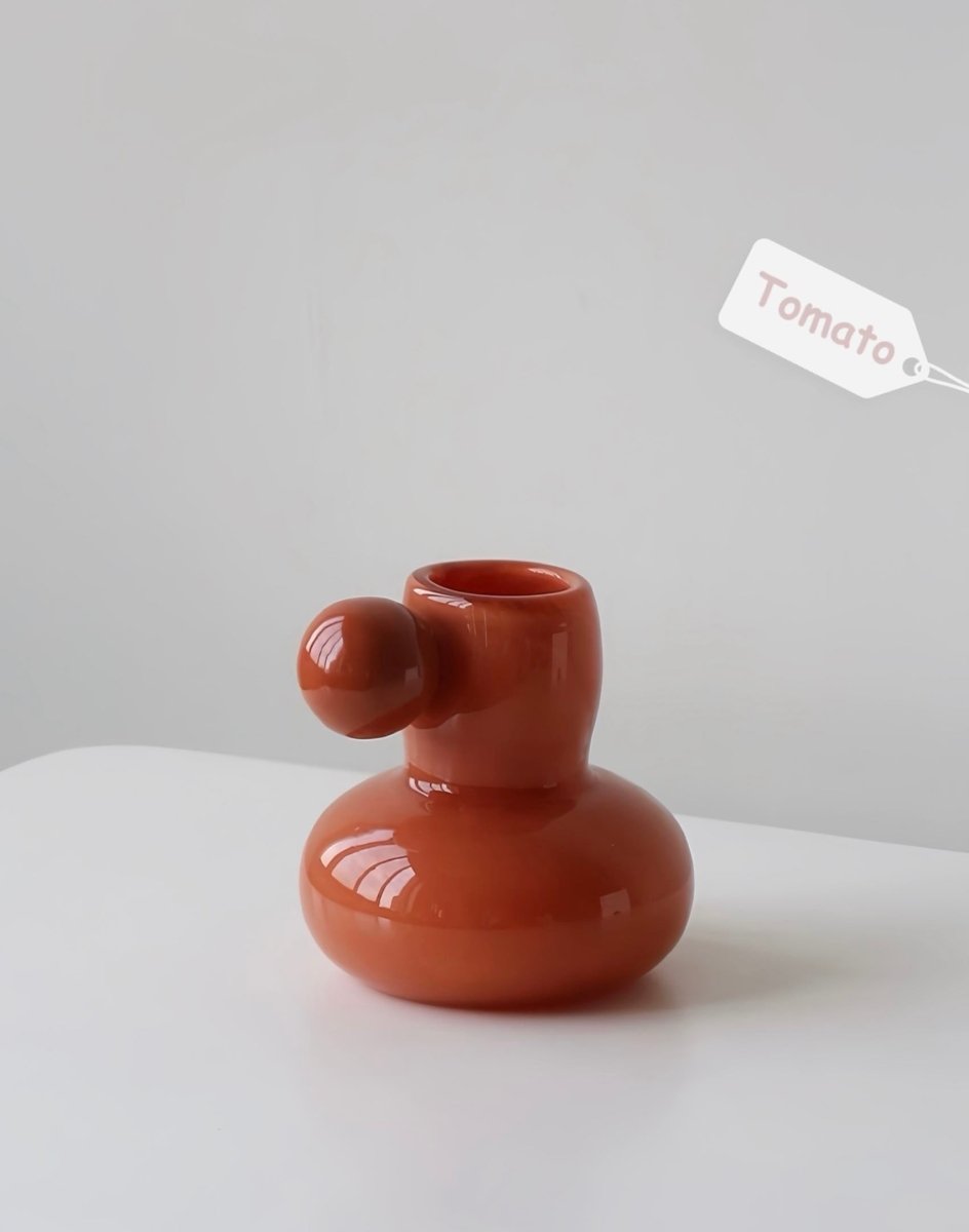 Bonbon Mini Decorative Jar in vibrant dopamine colors, featuring a cute soft shape, perfect for home decor and versatile use.