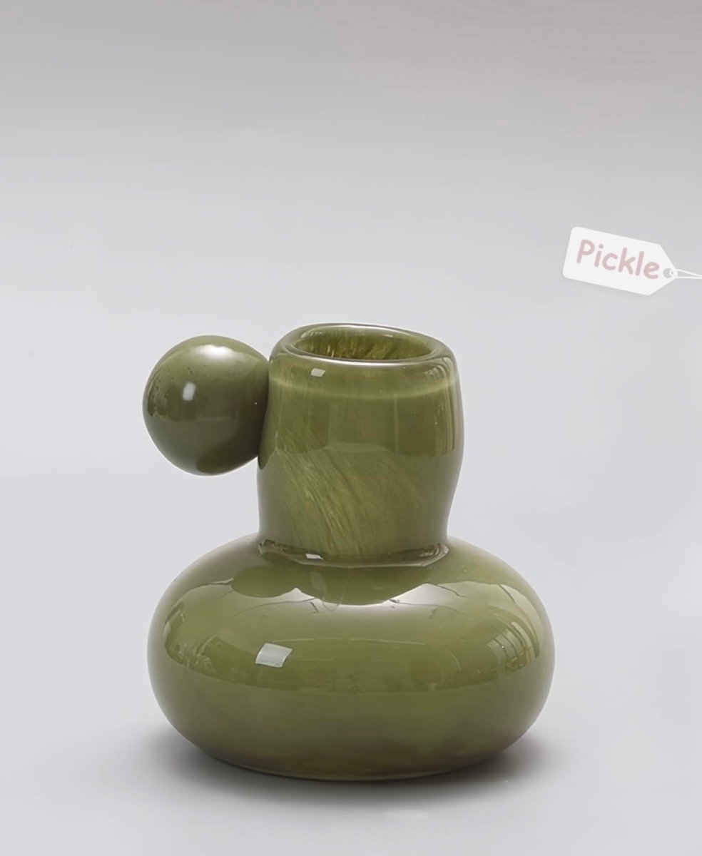 Bonbon Mini Decorative Jar in vibrant dopamine colors, featuring a cute soft shape, perfect for home decor and versatile use.