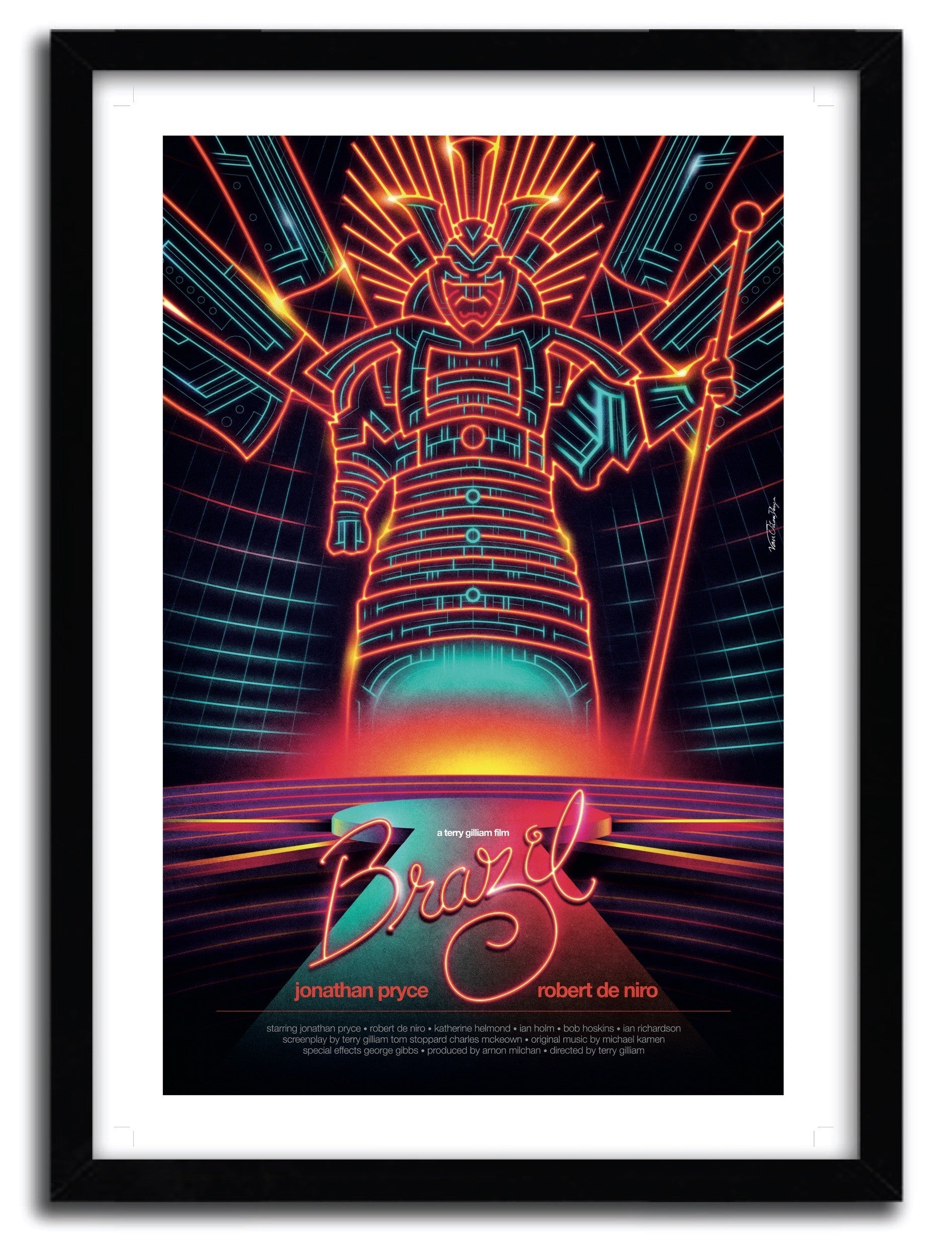 BRAZIL by VAN ORTON art print on fine arts paper, showcasing vibrant colors and intricate design, limited edition of 50 copies.