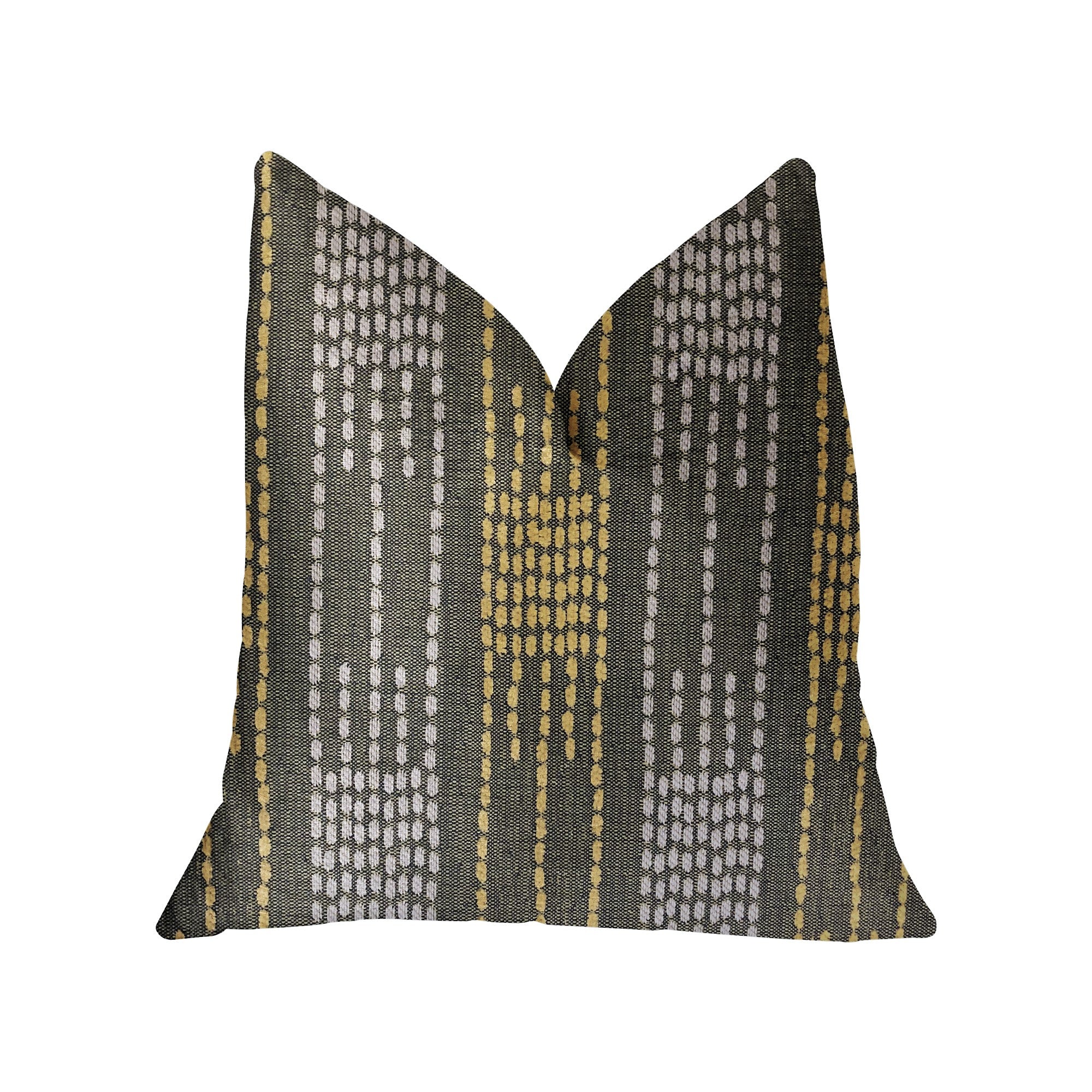 Capella Green Luxury Throw Pillow featuring a chic green design, double-sided fabric, and an invisible zipper, handmade in the USA.