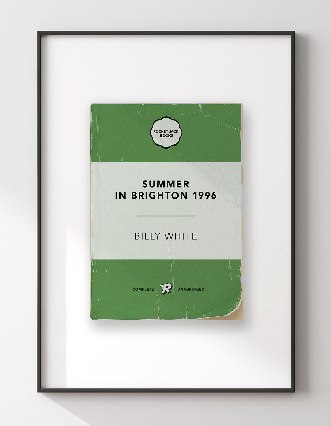 A beautifully designed classic book cover print, customizable with title and author details.