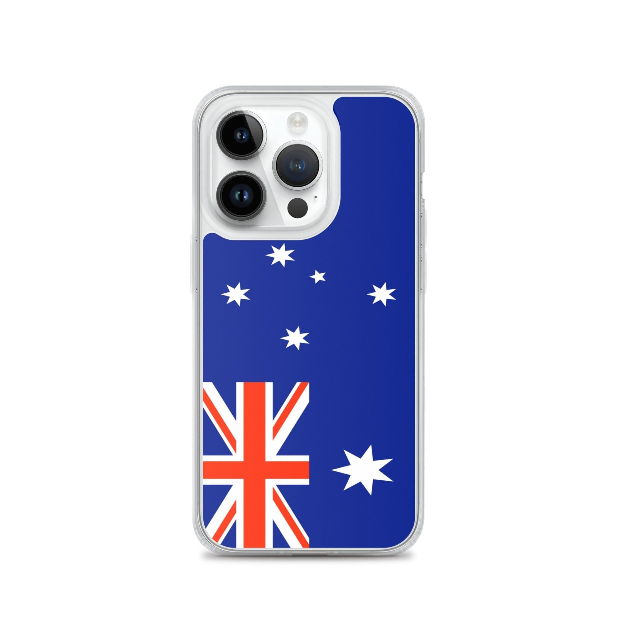 Coque de téléphone Drapeau de l'île Heard-et-MacDonald, en plastique transparent avec couverture TPU, adaptée aux modèles d'iPhone 6 à 14 Pro Max.