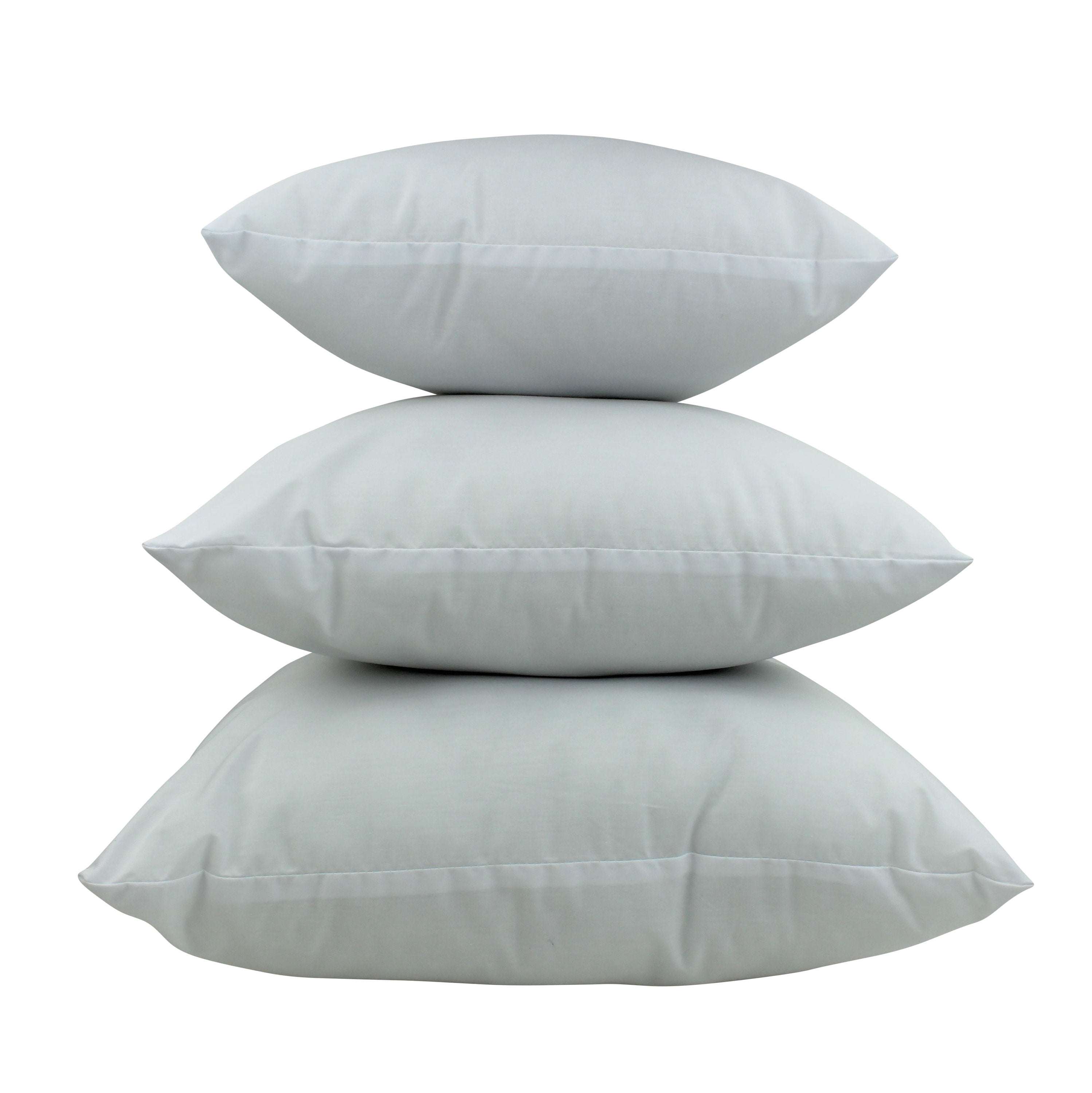 Cotton Cover Hypoallergenic Polyester Filled Pillow Insert in 12x12 size, showcasing its soft texture and durable cotton cover.