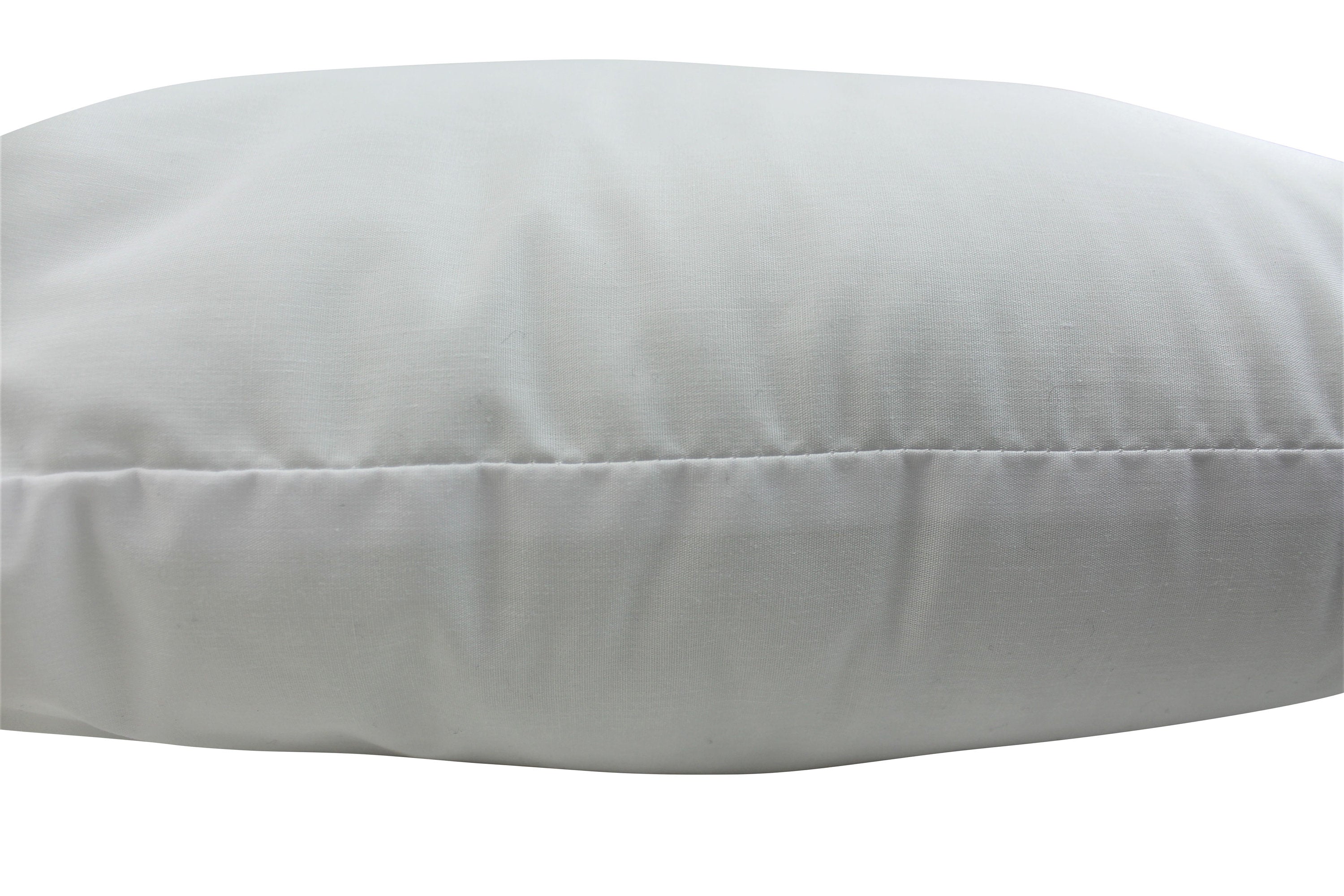 Cotton Cover Hypoallergenic Polyester Filled Pillow Insert in 12x12 size, showcasing its soft texture and durable cotton cover.