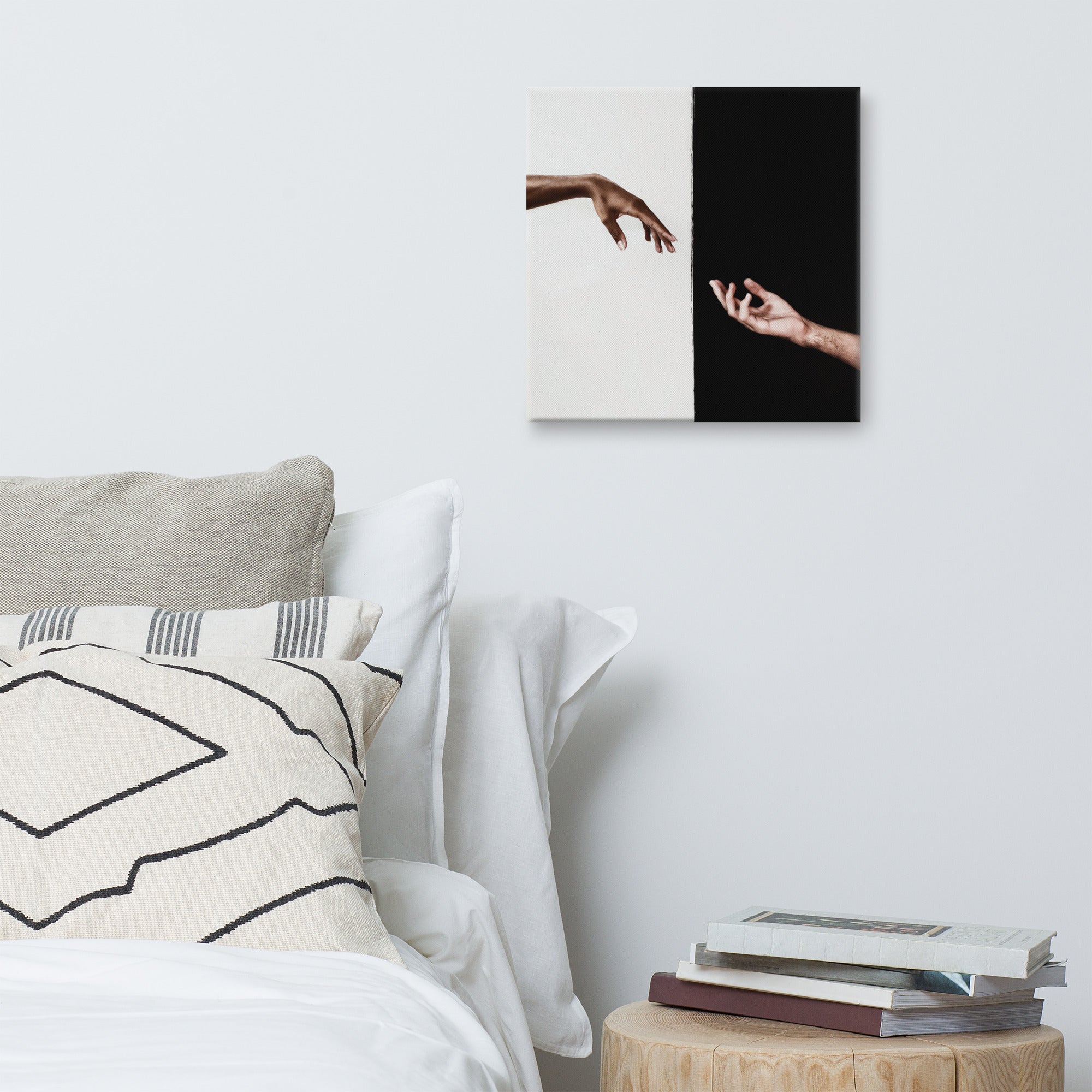 Vibrant Creation Canvas print showcasing vivid colors and a matte finish, hand-stretched over solid wood bars, perfect for home or office decor.