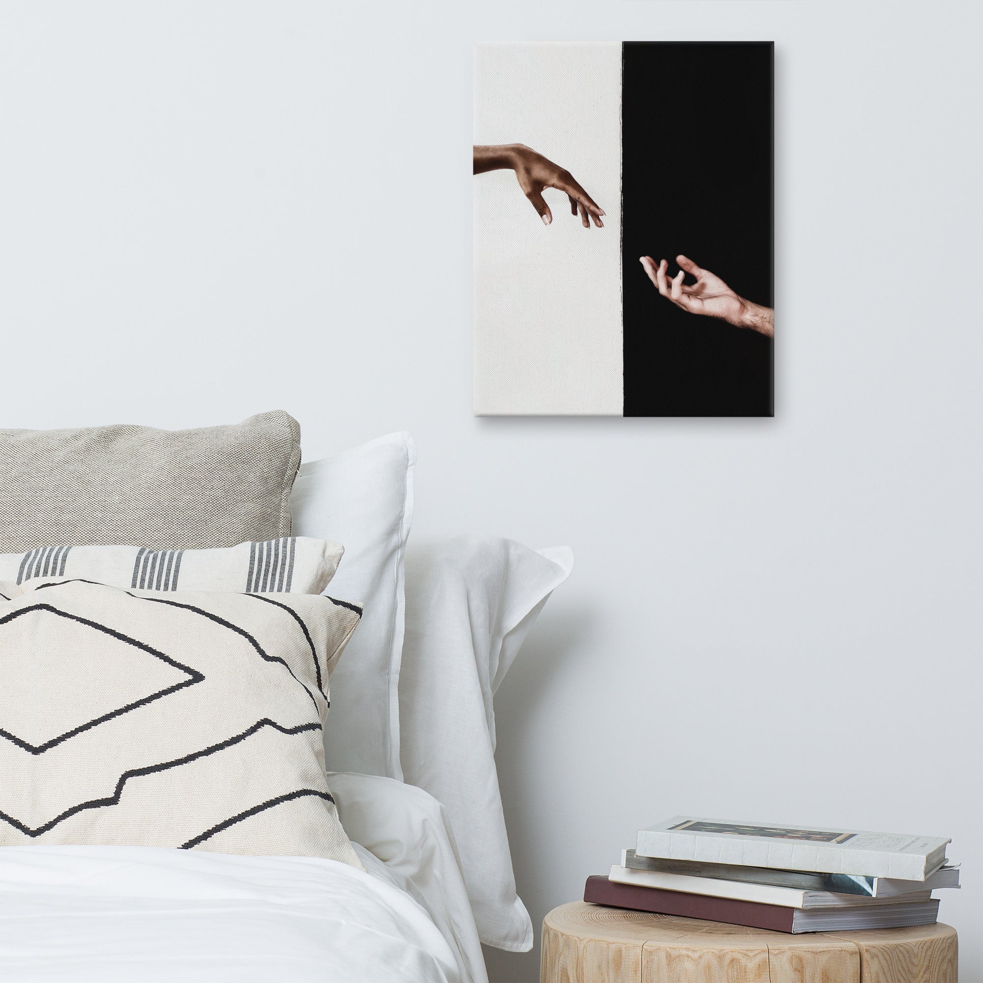 Vibrant Creation Canvas print showcasing vivid colors and a matte finish, hand-stretched over solid wood bars, perfect for home or office decor.