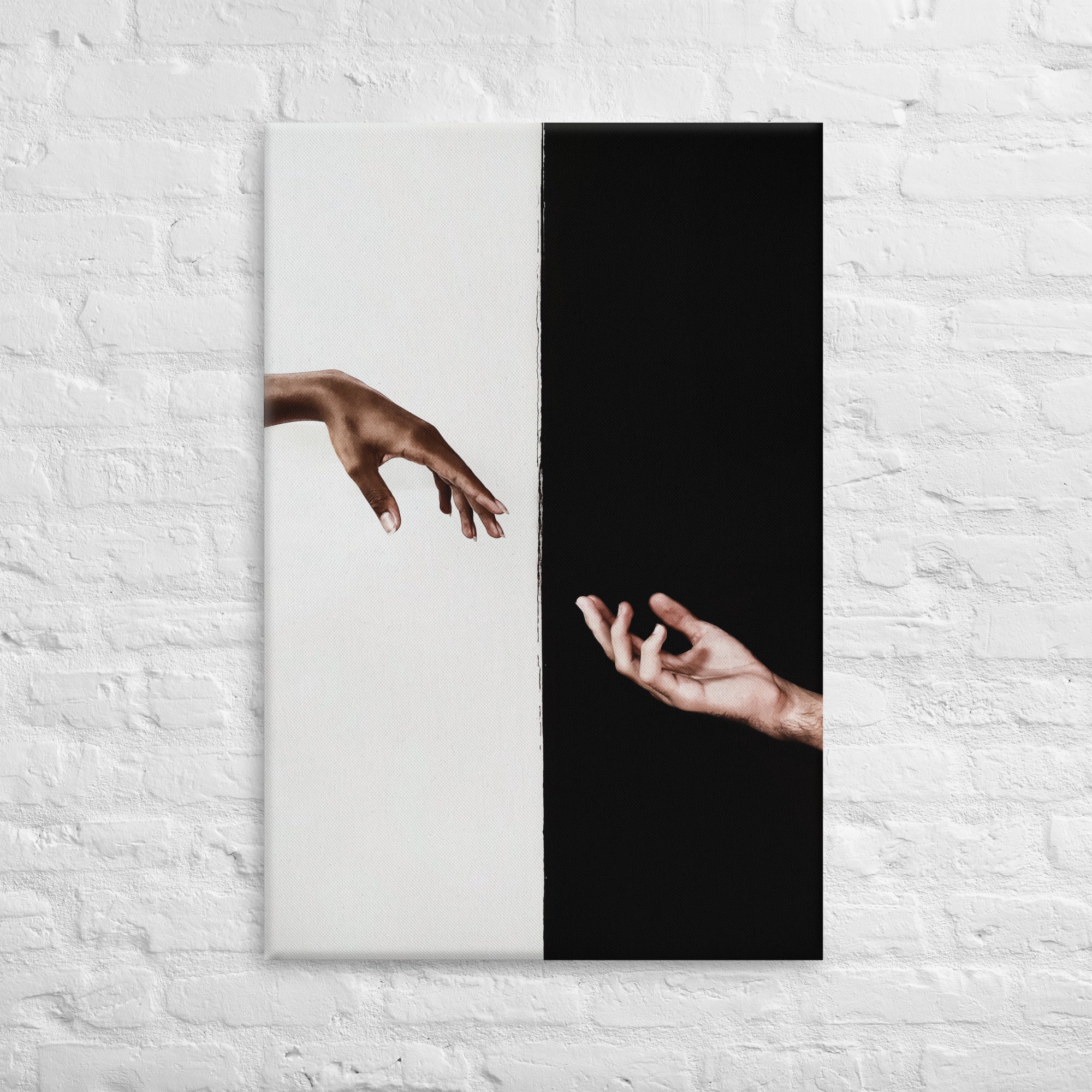 Vibrant Creation Canvas print showcasing vivid colors and a matte finish, hand-stretched over solid wood bars.