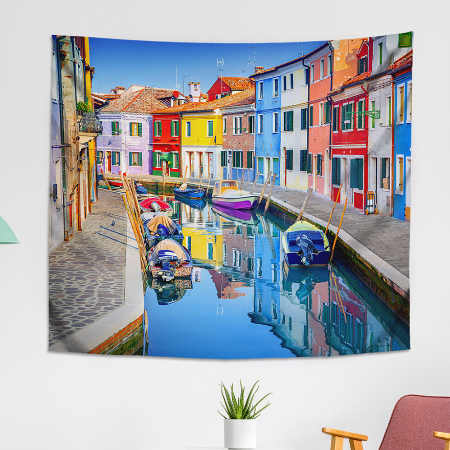 Credit fabric poster measuring 150cm x 130cm with a unique modern design, perfect for home or office decoration.