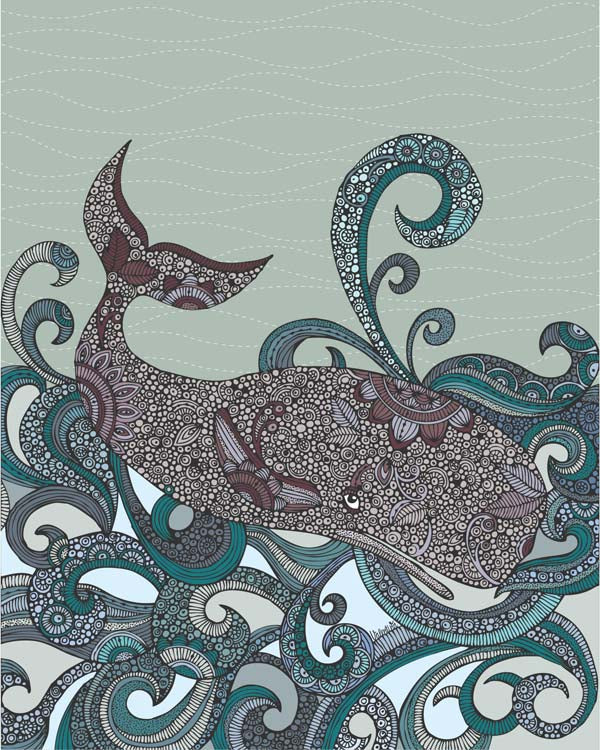 A vibrant artwork titled 'Deep Blue Me' printed on 8x10 photographic paper, showcasing deep blue hues.