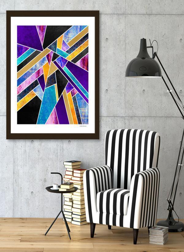 Dreams Frame made of solid wood with a contemporary angular profile, featuring shatterproof acrylic and an acid-free dust cover.