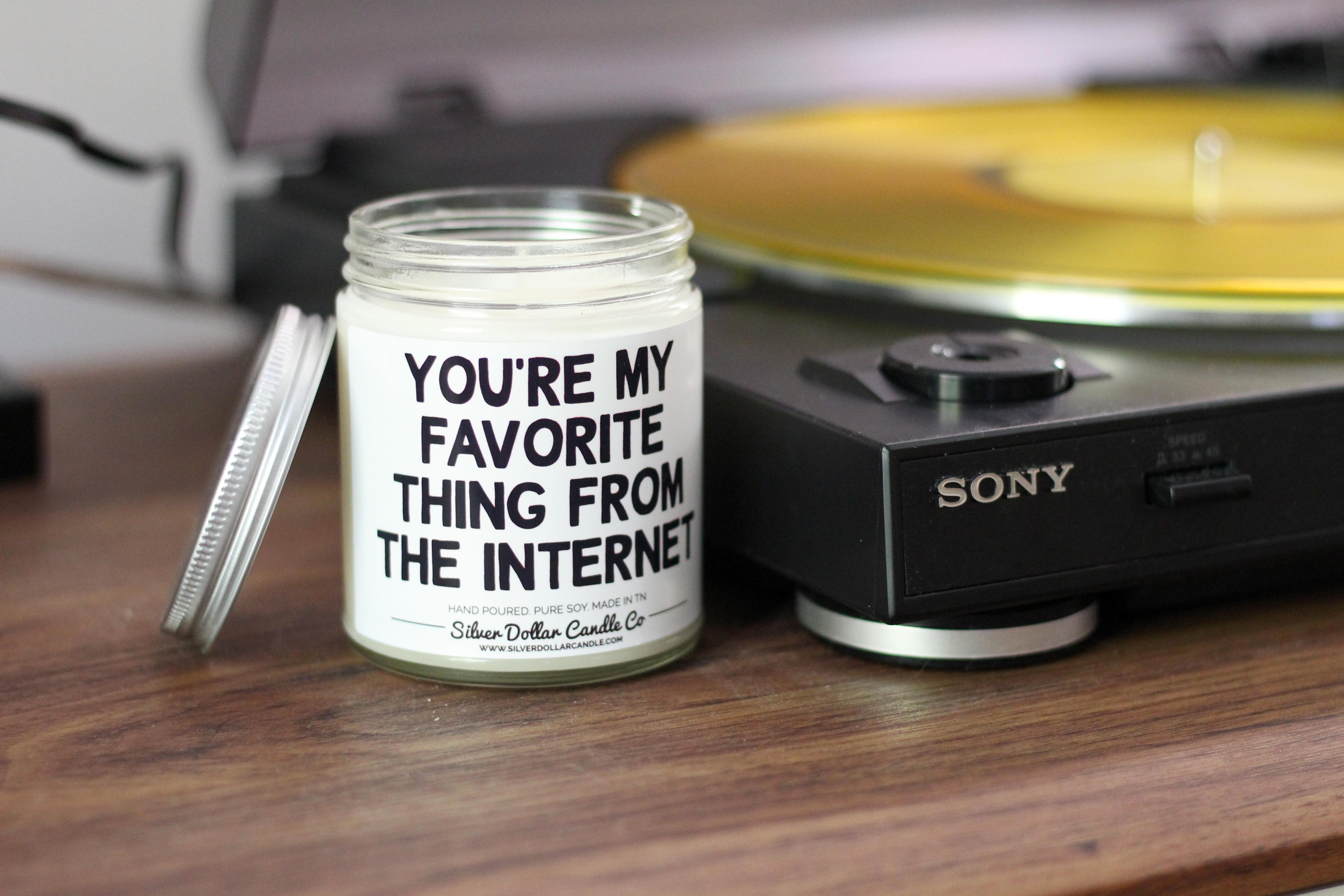 A whimsical 'Drink Up Witches' Fall Candle featuring Halloween-themed design, perfect for decor and gifting.