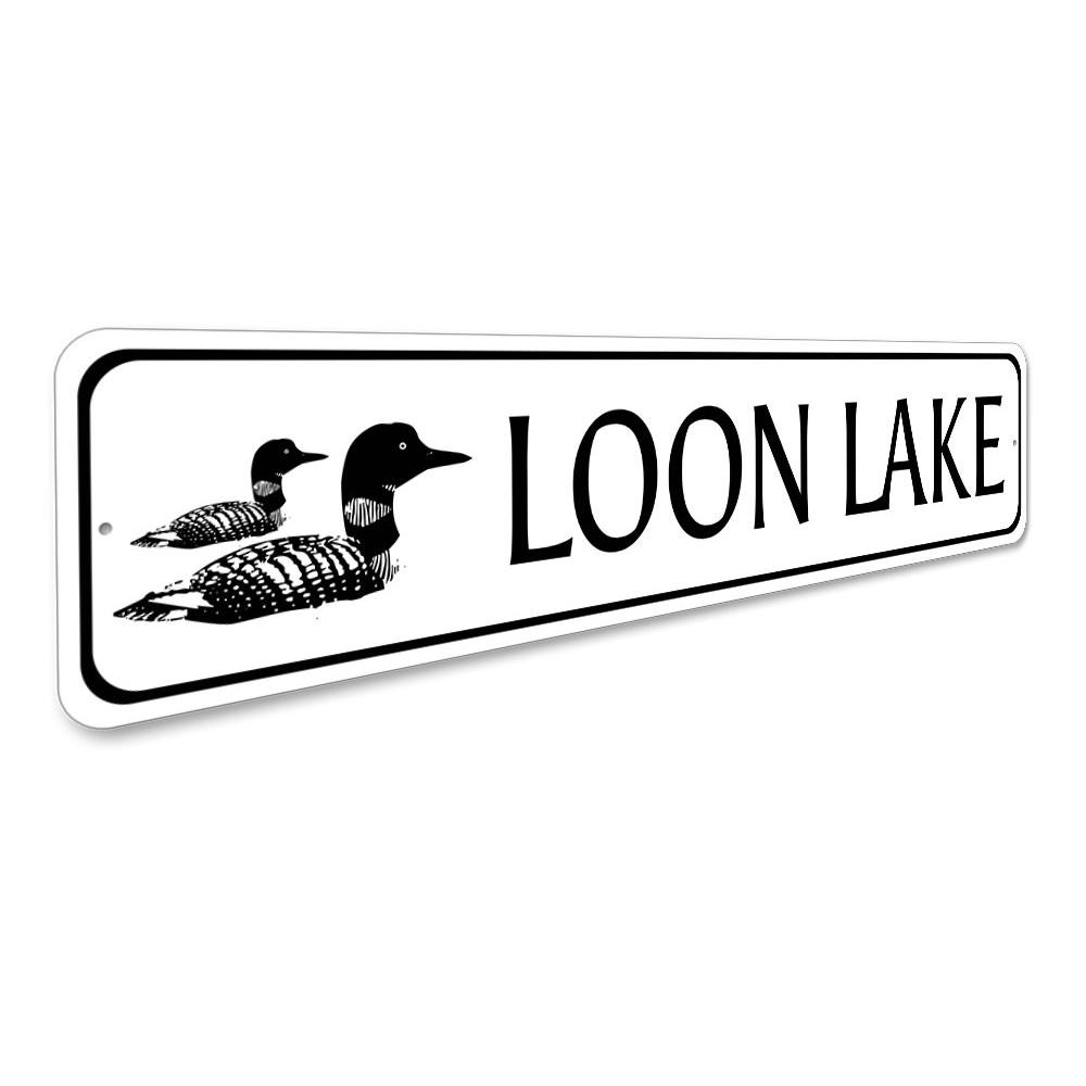 A beautifully crafted Duck Sign made from high-quality aluminum, showcasing a unique design perfect for lakehouse decor.