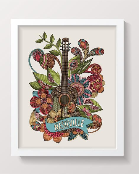 Ever City Nashville artwork printed on 8x10 photographic paper, showcasing vibrant colors and intricate details.
