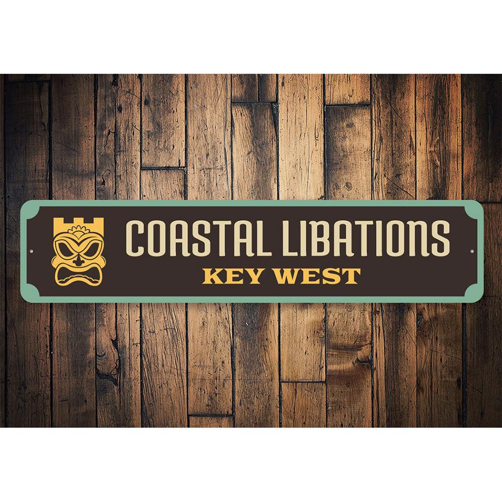 Five O'clock Somewhere Sign made of aluminum, featuring a vibrant design perfect for home decor.