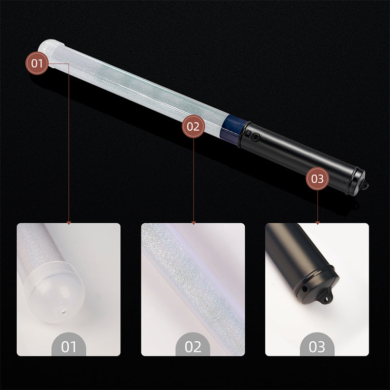 Flashing Remote Controlled LED Stick with vibrant colors and remote control functionality, perfect for events and celebrations.