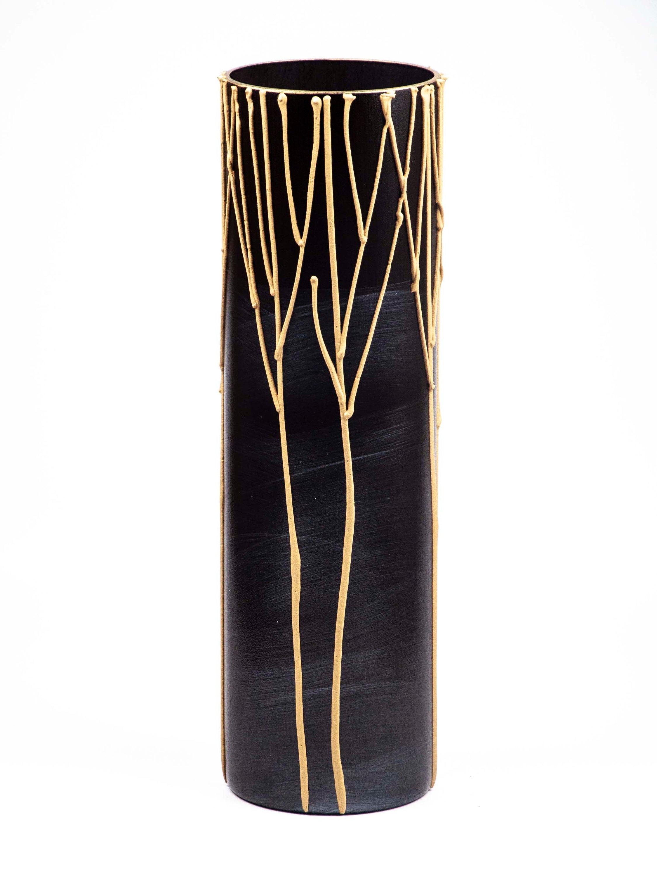 A stunning burgundy decorative glass vase, hand-painted with unique designs, showcasing its elegant shape and high-quality craftsmanship.