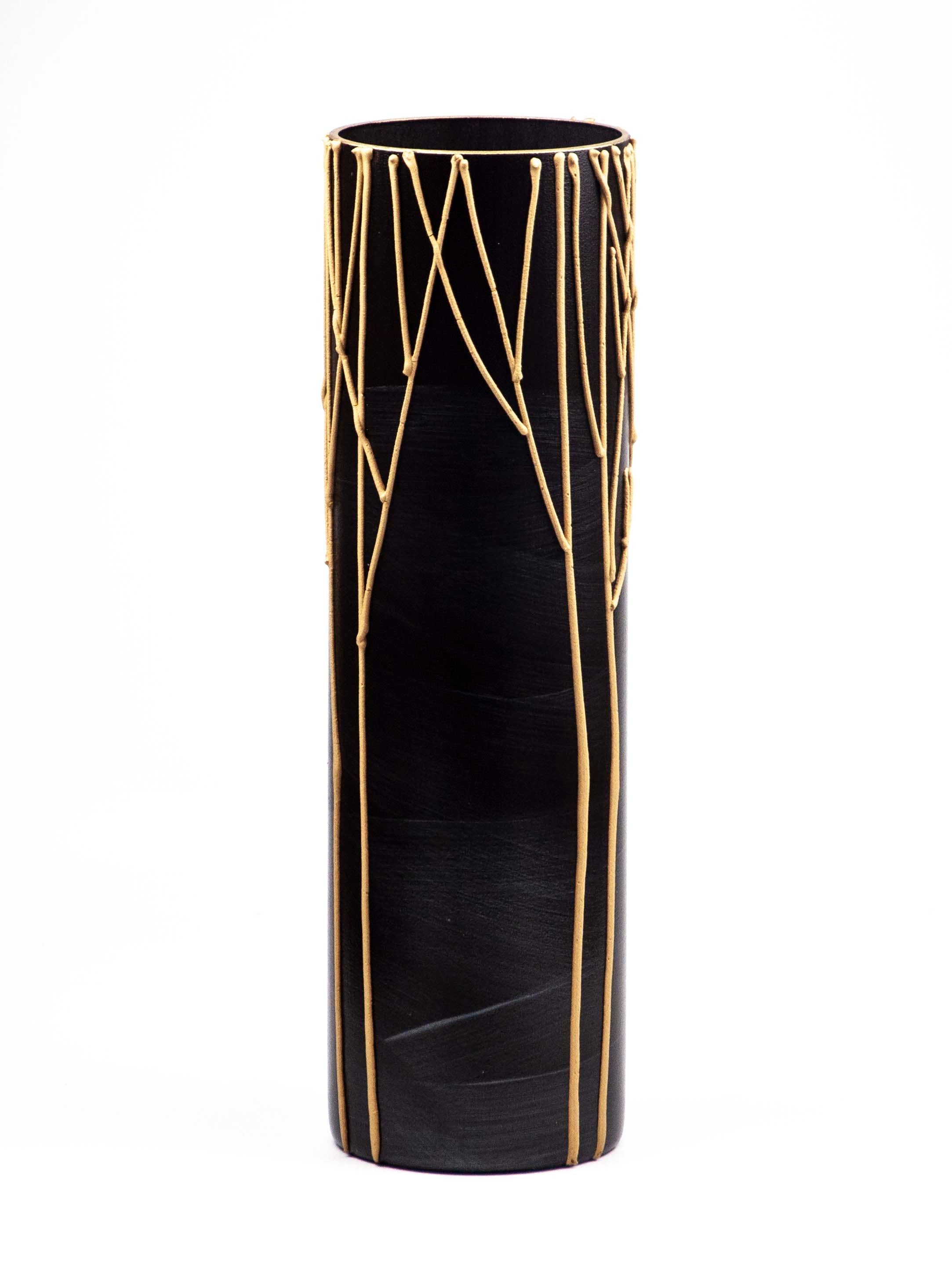 A stunning burgundy decorative glass vase, hand-painted with unique designs, showcasing its elegant shape and high-quality craftsmanship.