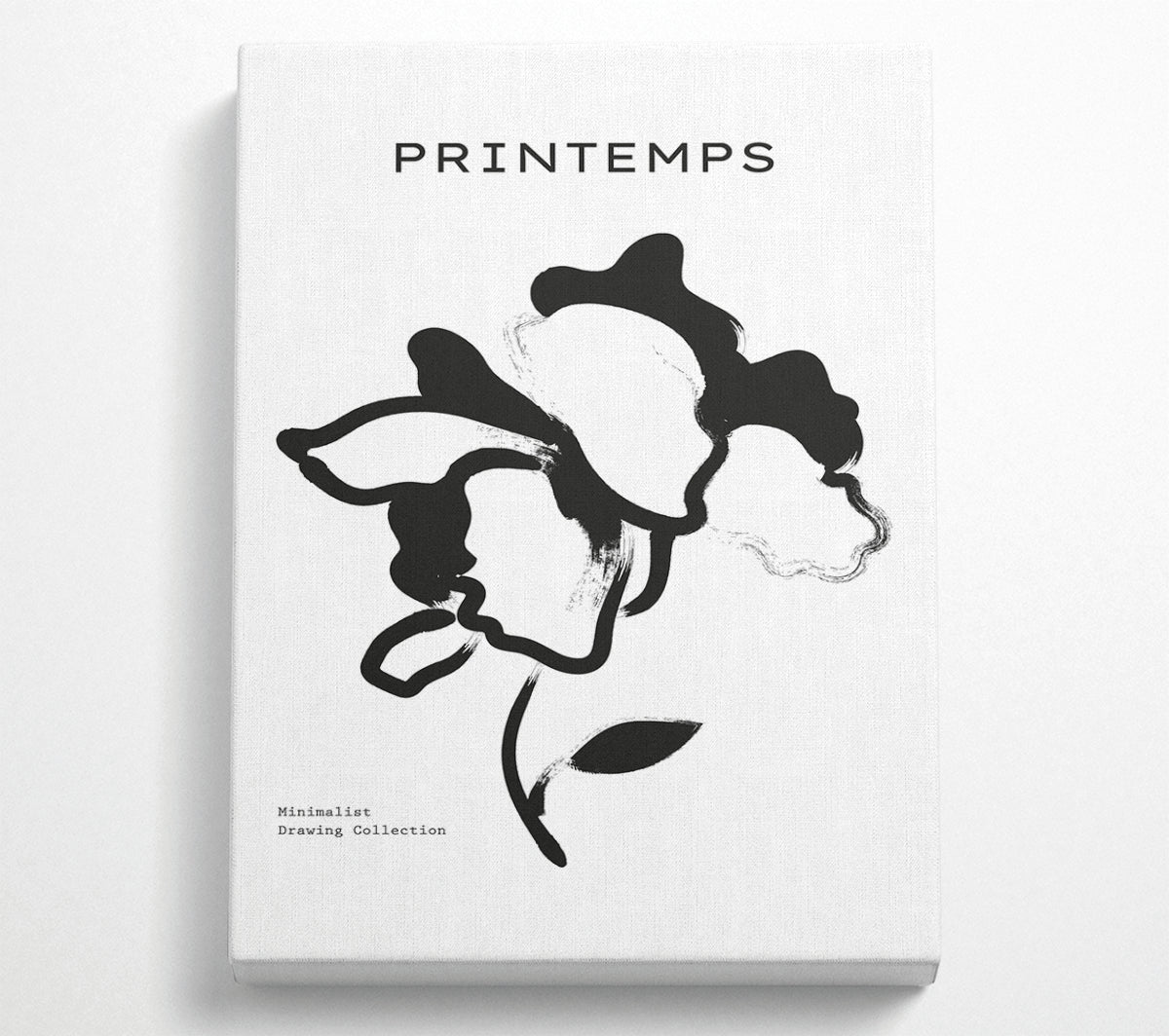 Floral Petals artwork printed on coated polyester canvas, mounted on a 44mm box frame, showcasing vibrant colors and floral design.