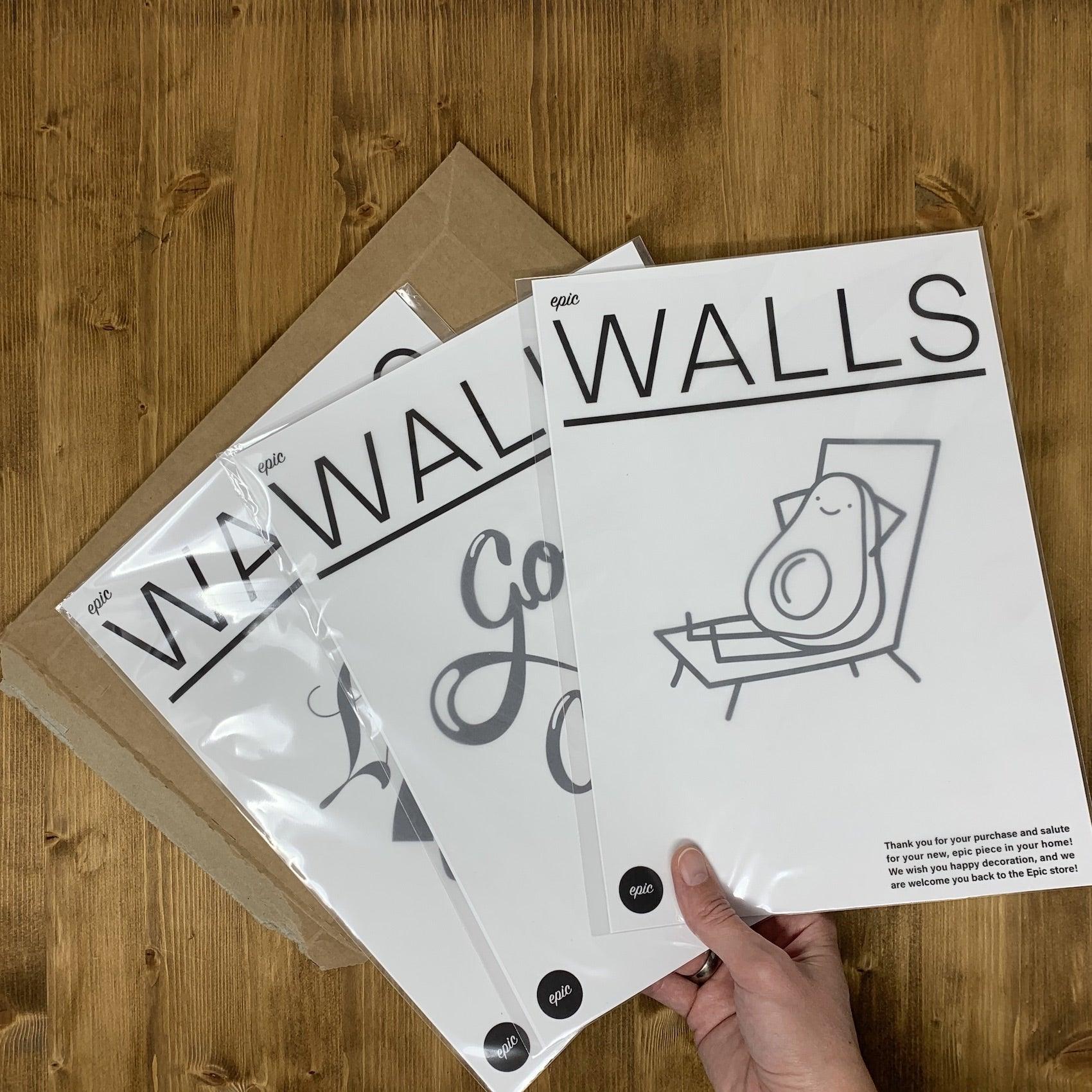 A stylish fork wall print designed for kitchen and dining room decor, featuring a creative illustration on premium paper.