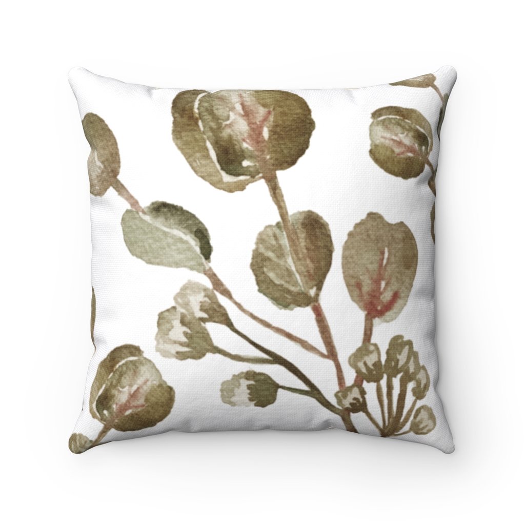Garden Blossoms double-sided cushion featuring vibrant floral designs, available in four sizes, perfect for home decoration.