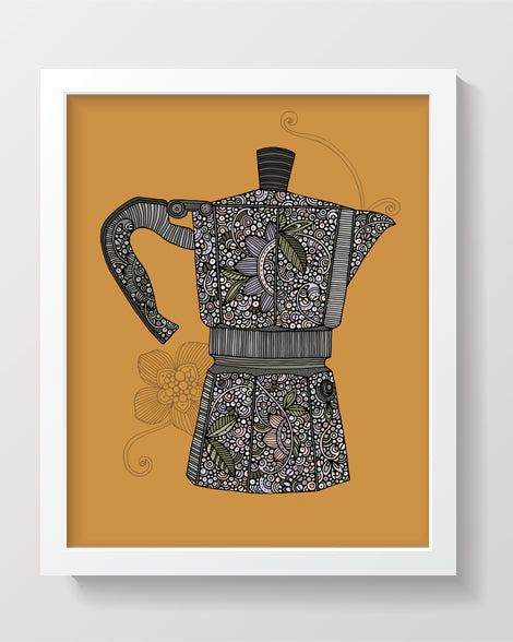 Greka archival art print featuring original pen and ink art with digital coloring, 8x10 inches on matte card stock.