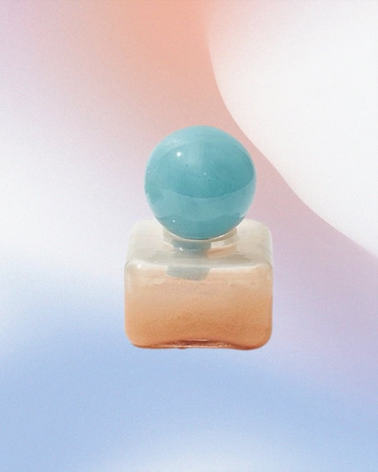 Handblown Bonbon Decorative Jar in vibrant dopamine colors, showcasing whimsical design and versatility for home decor.