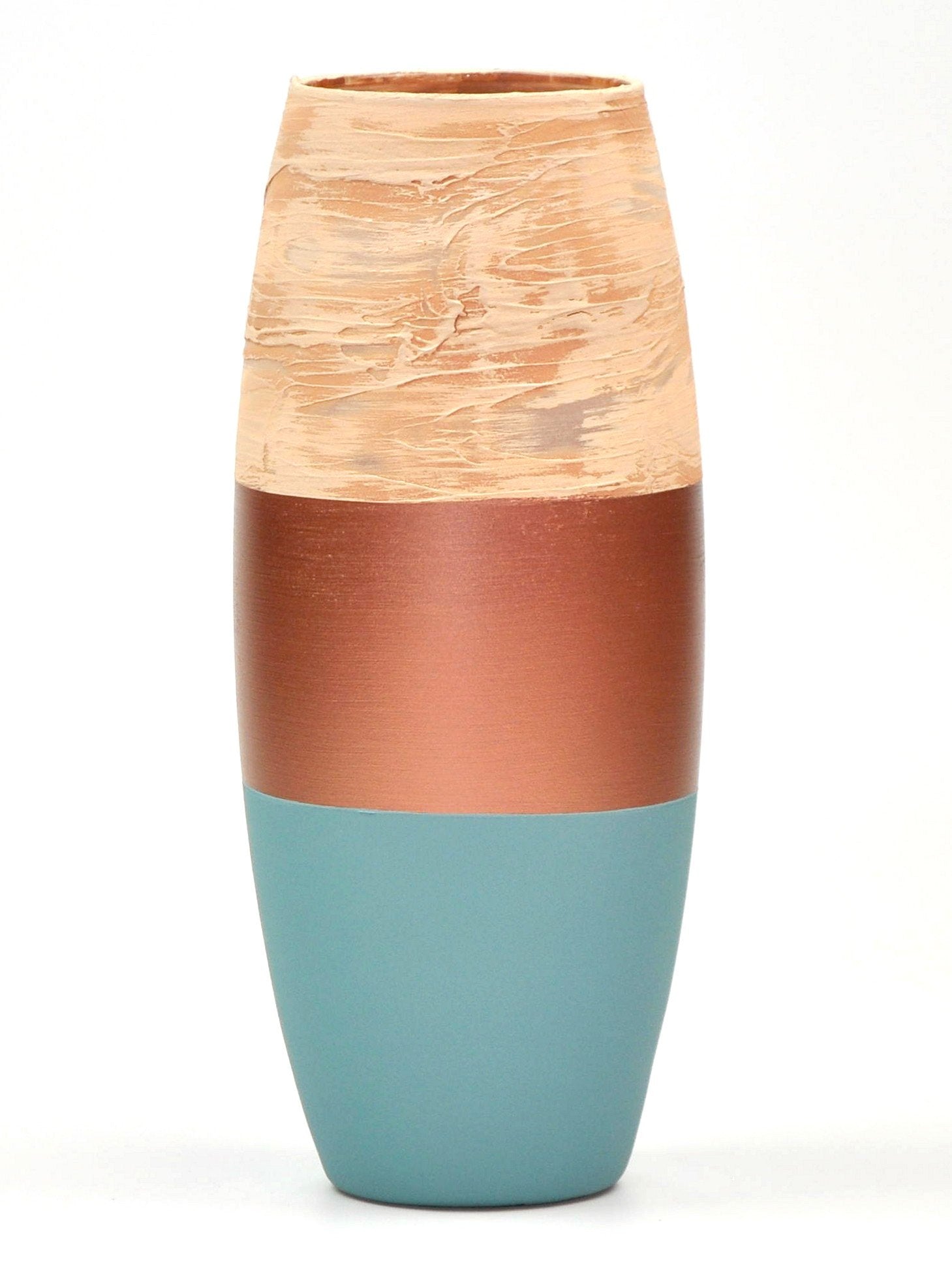 Handpainted Art Glass Oval Vase featuring unique designs and vibrant colors, perfect for floral arrangements and home decor.