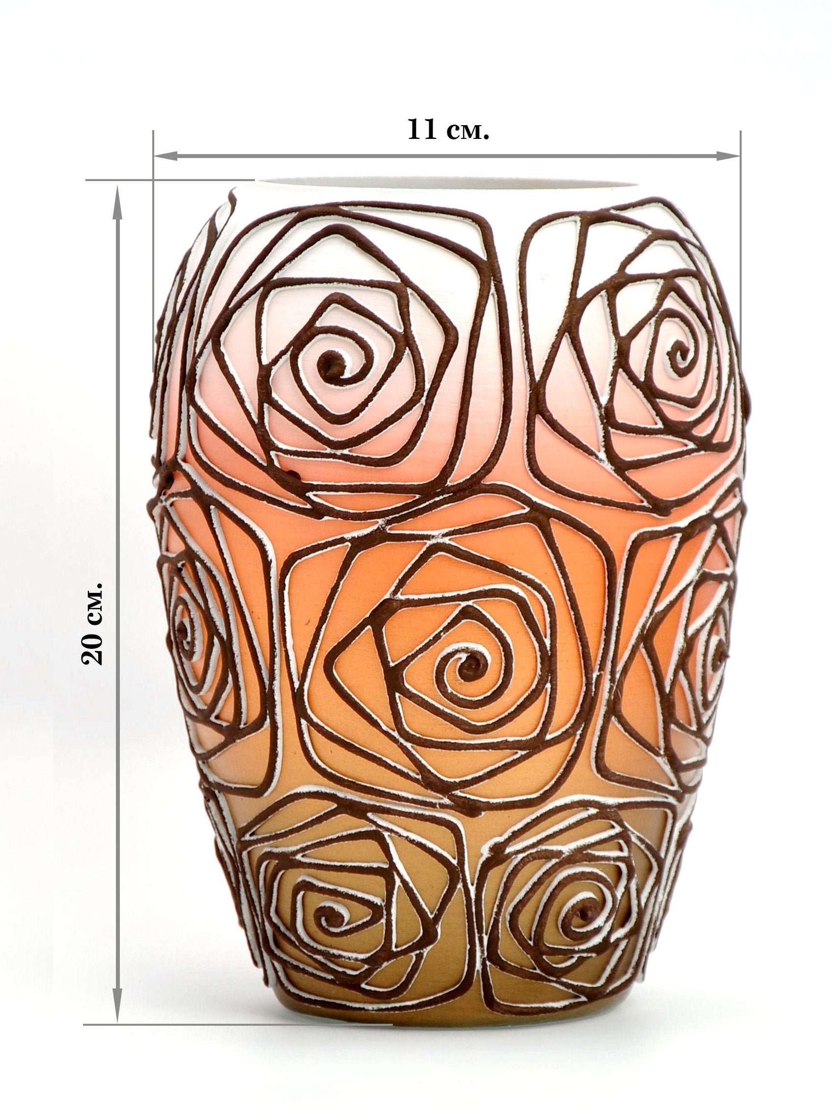 A beautifully hand-painted glass art bud vase featuring unique designs and vibrant colors, perfect for home decor.
