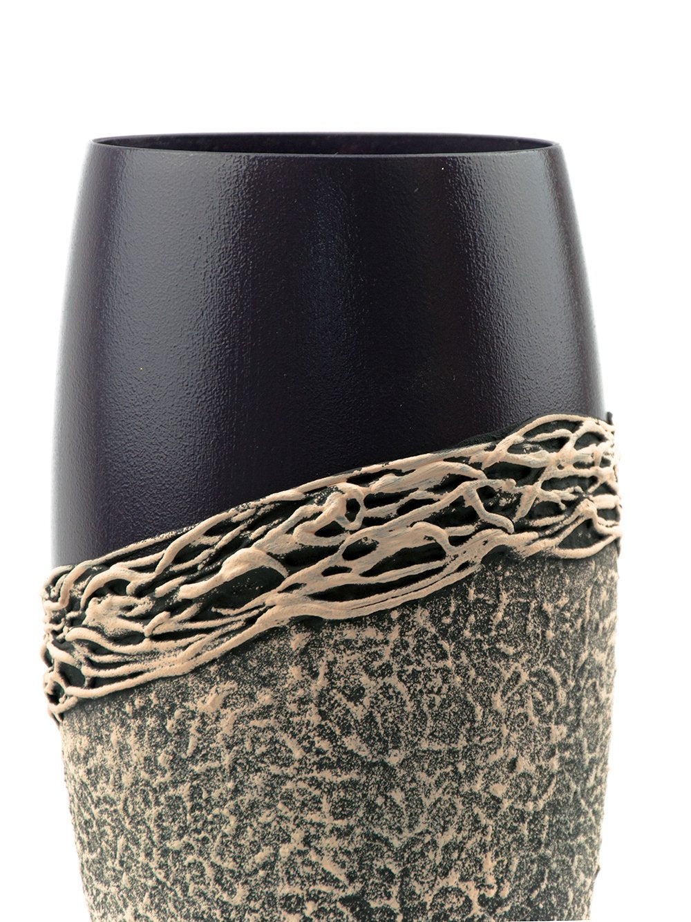 A beautifully hand-painted glass vase featuring vibrant floral designs, perfect for displaying flowers in any home decor.