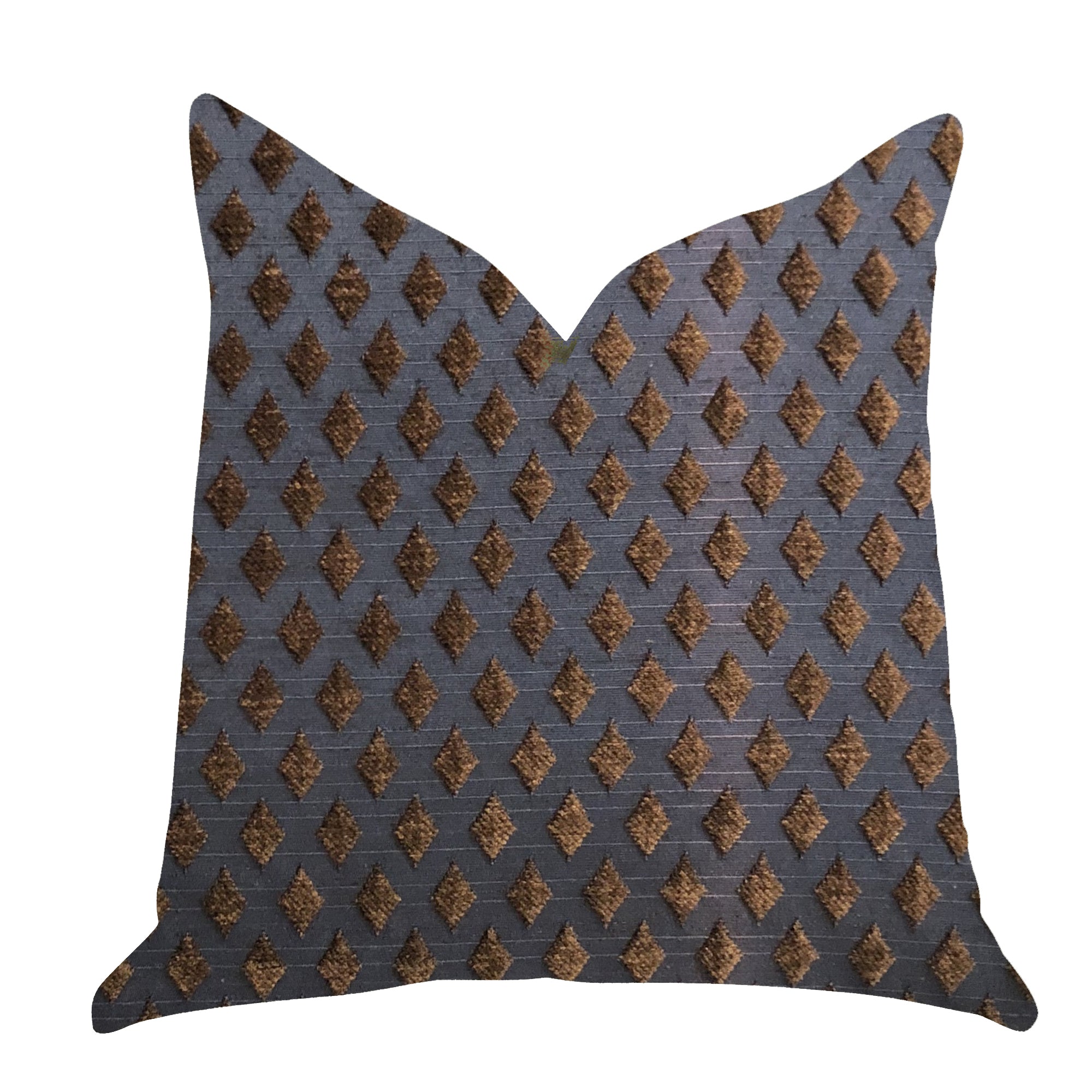 Hidden Treasures Luxury Throw Pillow featuring elegant brown and black tones, handmade in the USA with a double-sided design and invisible zipper.