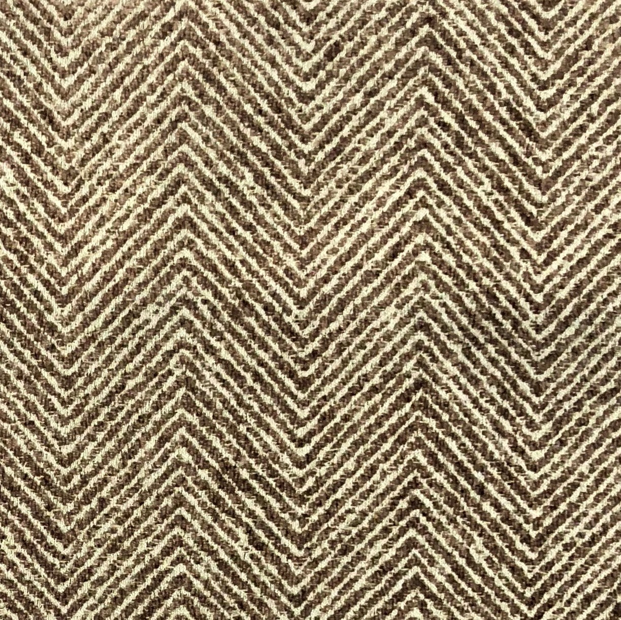 Hillside Brown Luxury Throw Pillow featuring a chevron pattern, handmade in the USA with a soft Rayon and Polyester blend.