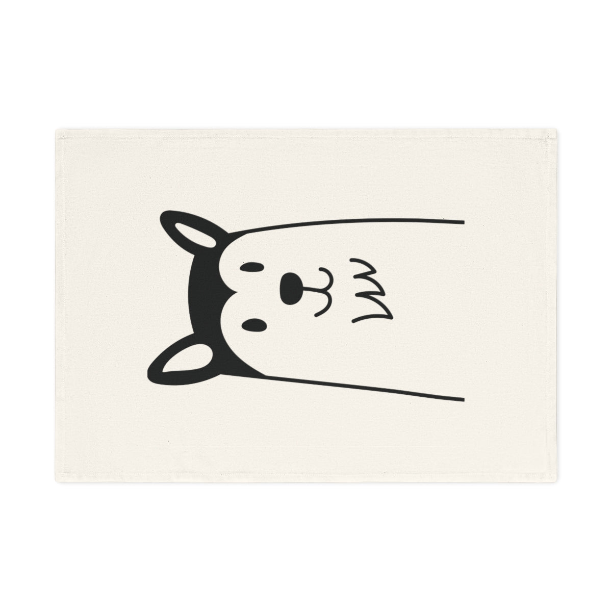 A soft and eco-friendly Husky dog cotton tea towel, featuring a charming Husky print, measuring 50 x 70 cm, perfect for kitchen or bathroom use.