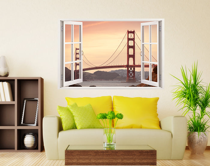 A collection of impressive 3D window wall decals showcasing vibrant designs, perfect for home decor.