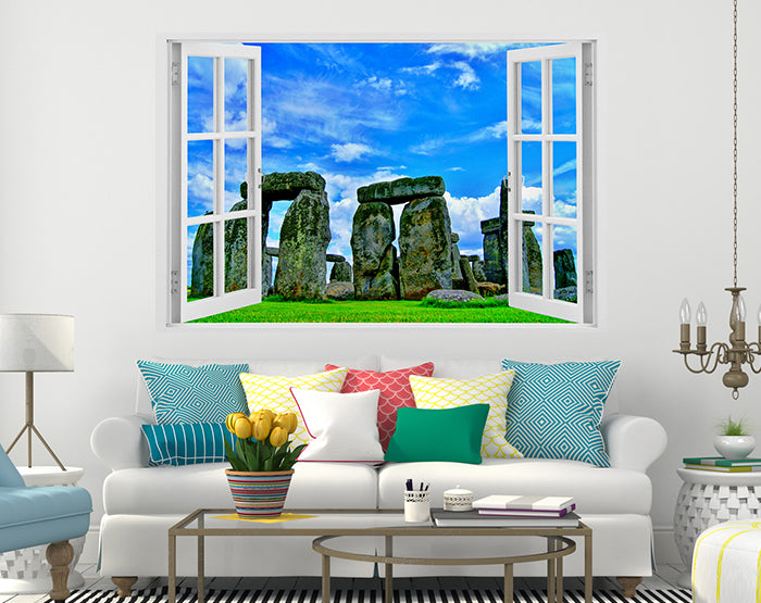 A collection of impressive 3D window wall decals showcasing vibrant designs, suitable for various smooth surfaces, enhancing home decor.