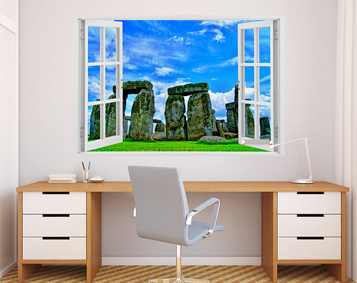 A collection of impressive 3D window wall decals showcasing vibrant designs, suitable for various smooth surfaces, enhancing home decor.